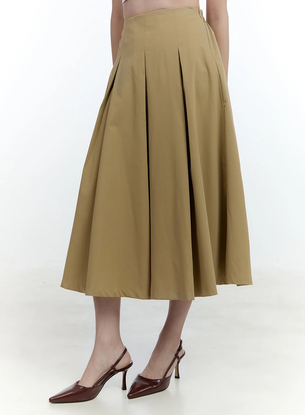 Flared Pintuck Midi Skirt CF503 - Image 3