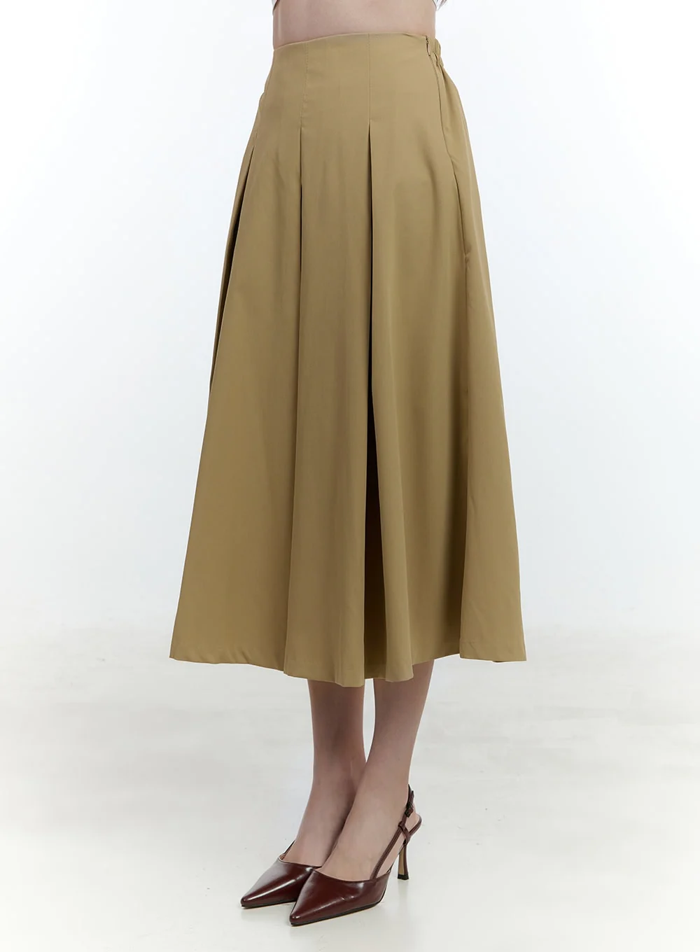 Flared Pintuck Midi Skirt CF503 - Image 9
