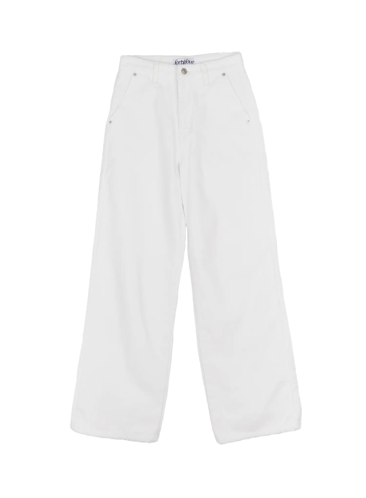 Fleece-Lined Corduroy Wide-Leg Cotton Pants CD523 - Image 8