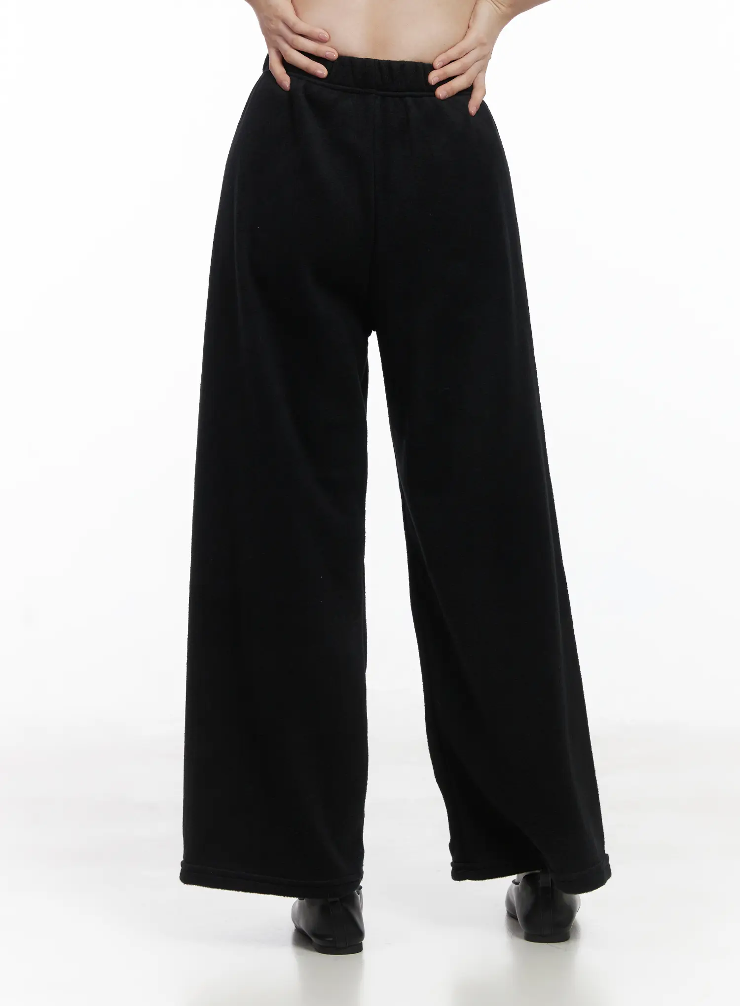 Fleece Wide-Leg Sweatpants CJ506 - Image 7