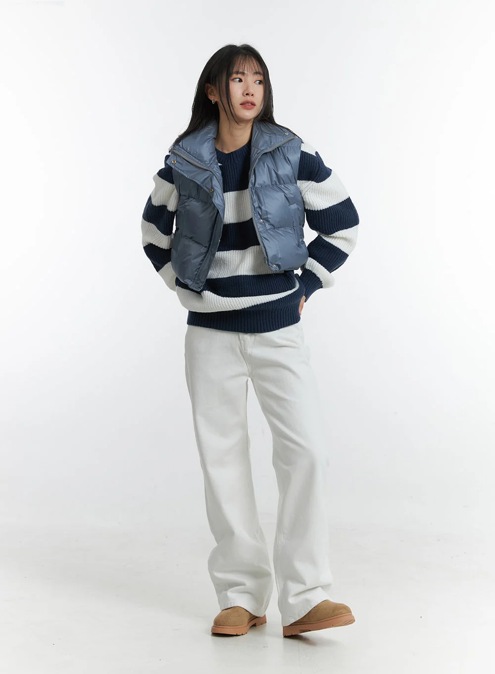 Fleece Wide Pants OD307 - Image 2