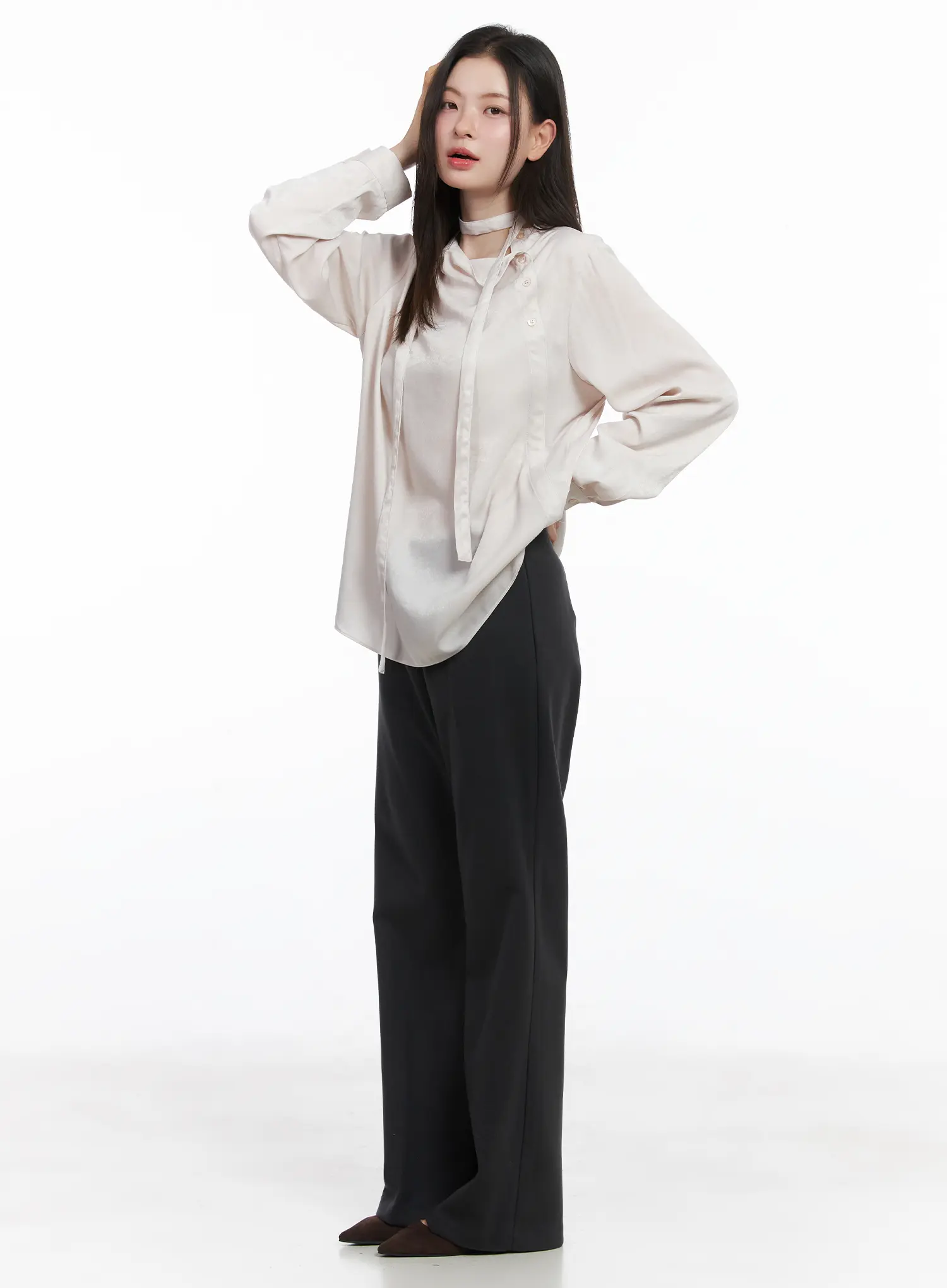 Fleeced Flared Bootcut Pants CJ506 - Image 4