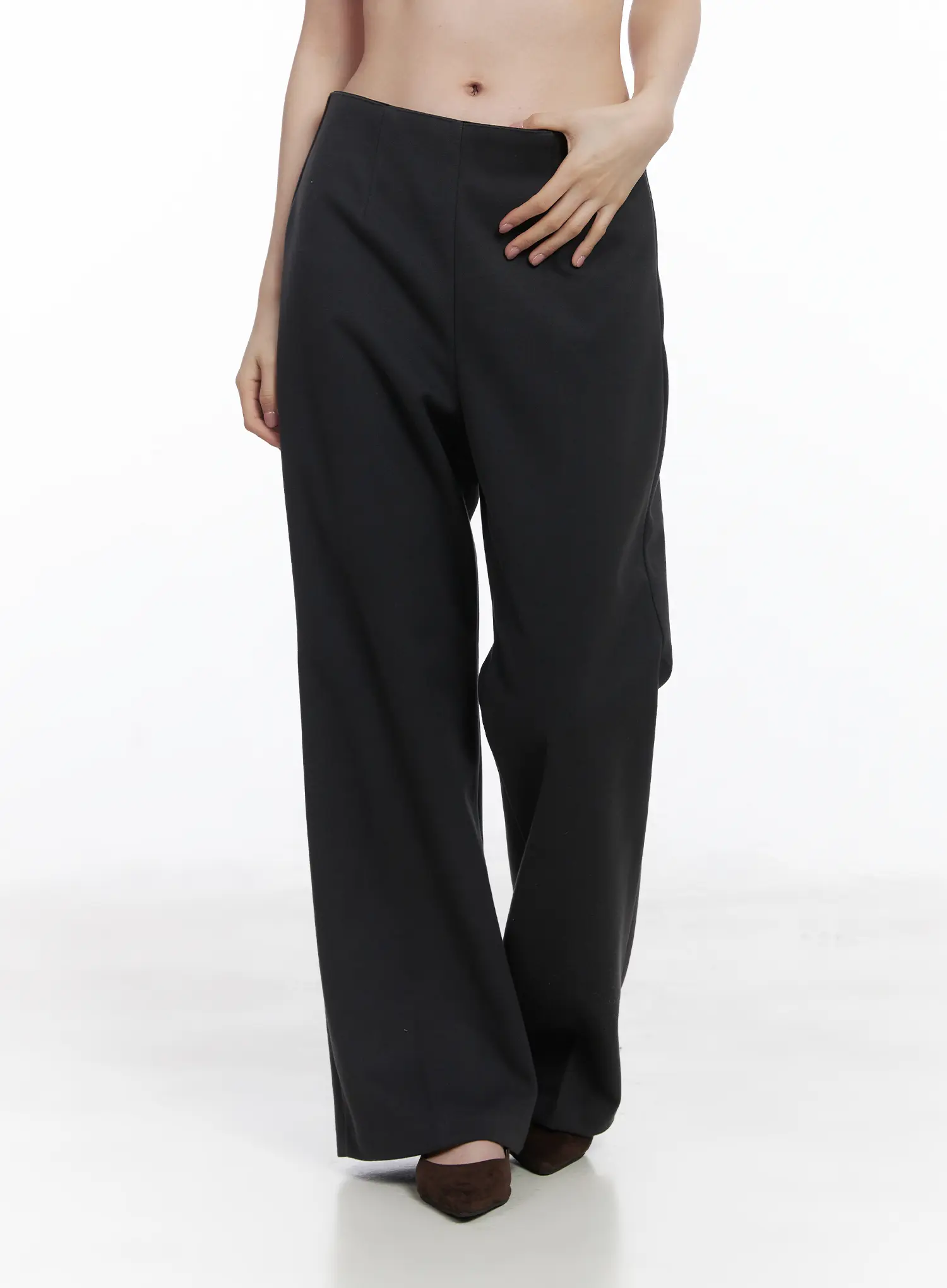 Fleeced Flared Bootcut Pants CJ506 - Image 9