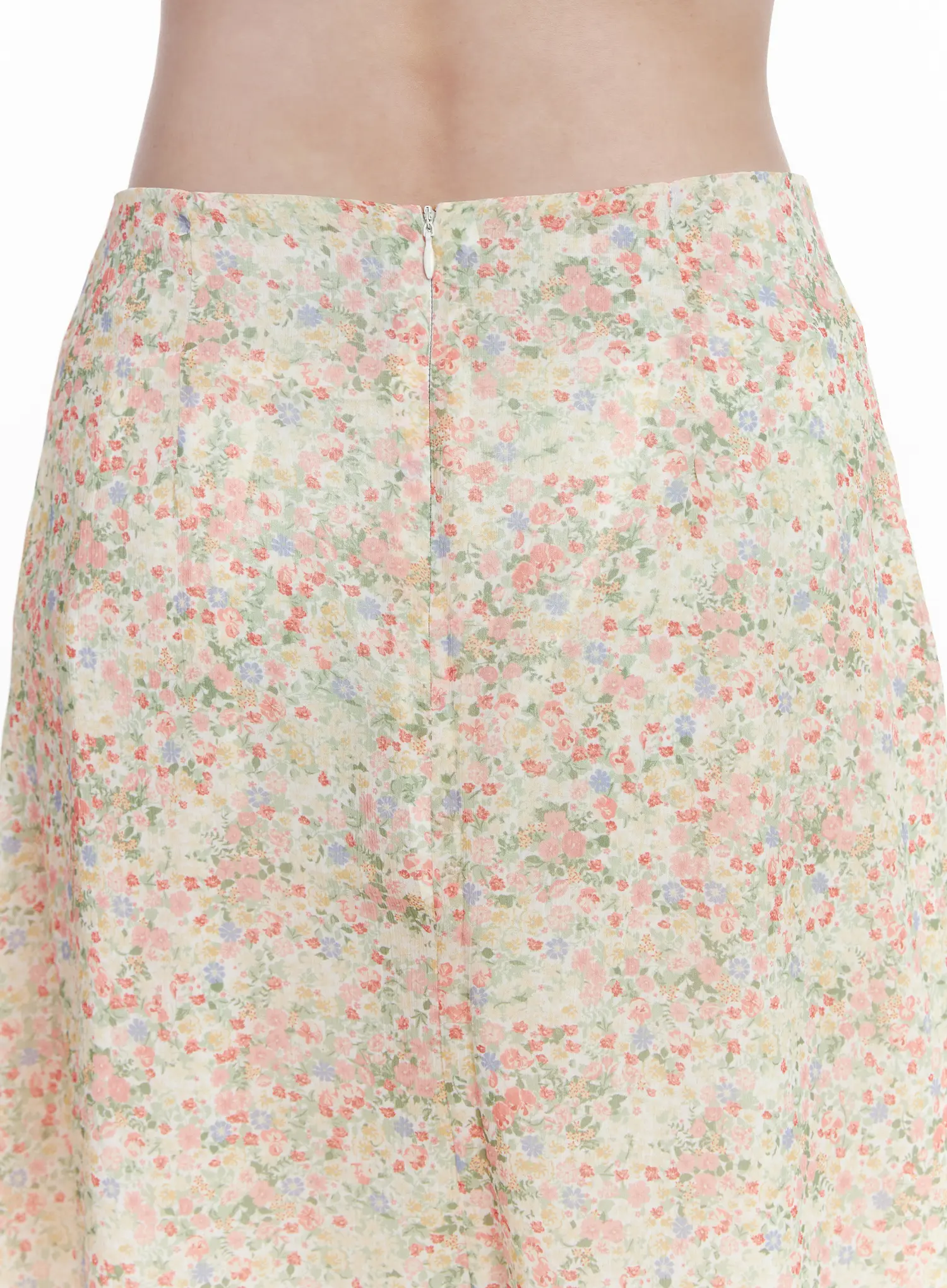 Floral Chiffon Midi Skirt CA509 - Image 5