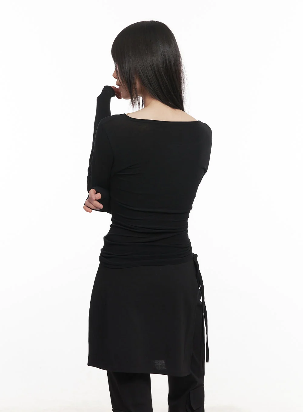 Floral Graphic Sheer Long Sleeve Top CM520 - Image 7