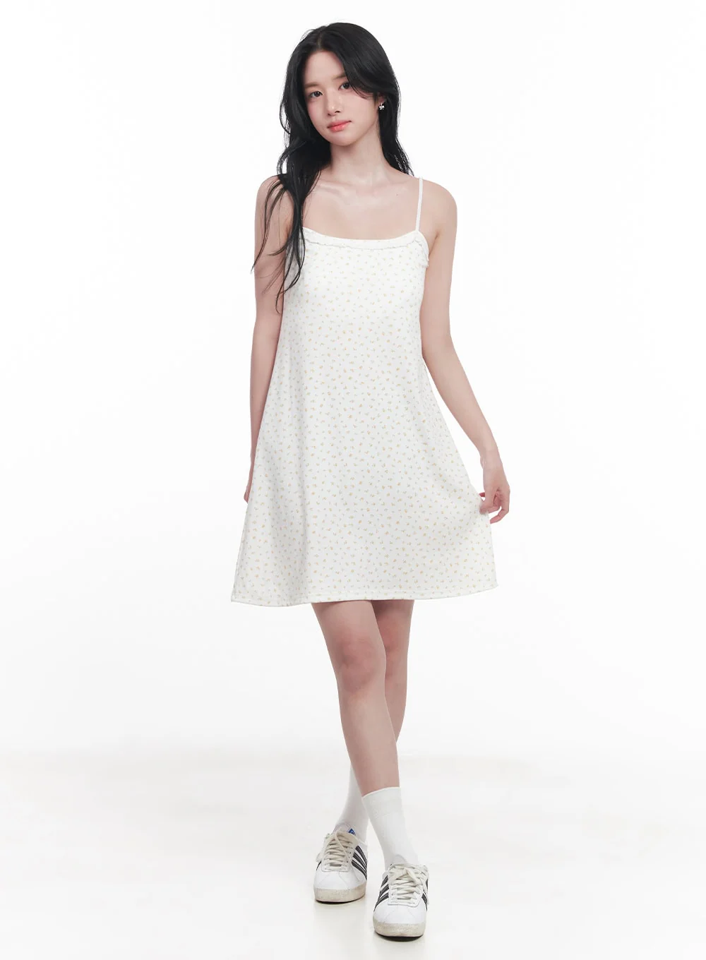 Floral Lace Padded Cami Mini Dress CY523