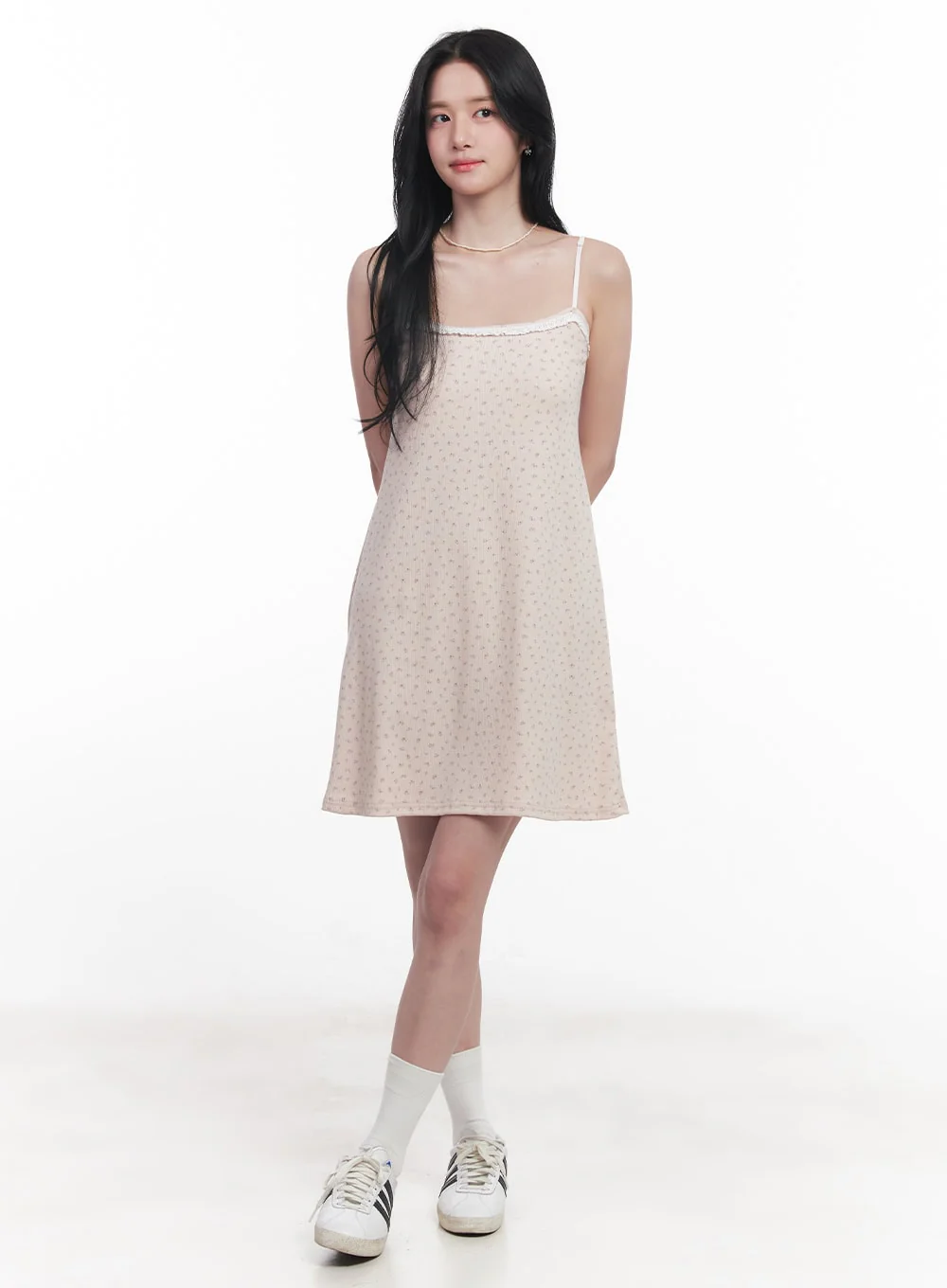 Floral Lace Padded Cami Mini Dress CY523 - Image 11