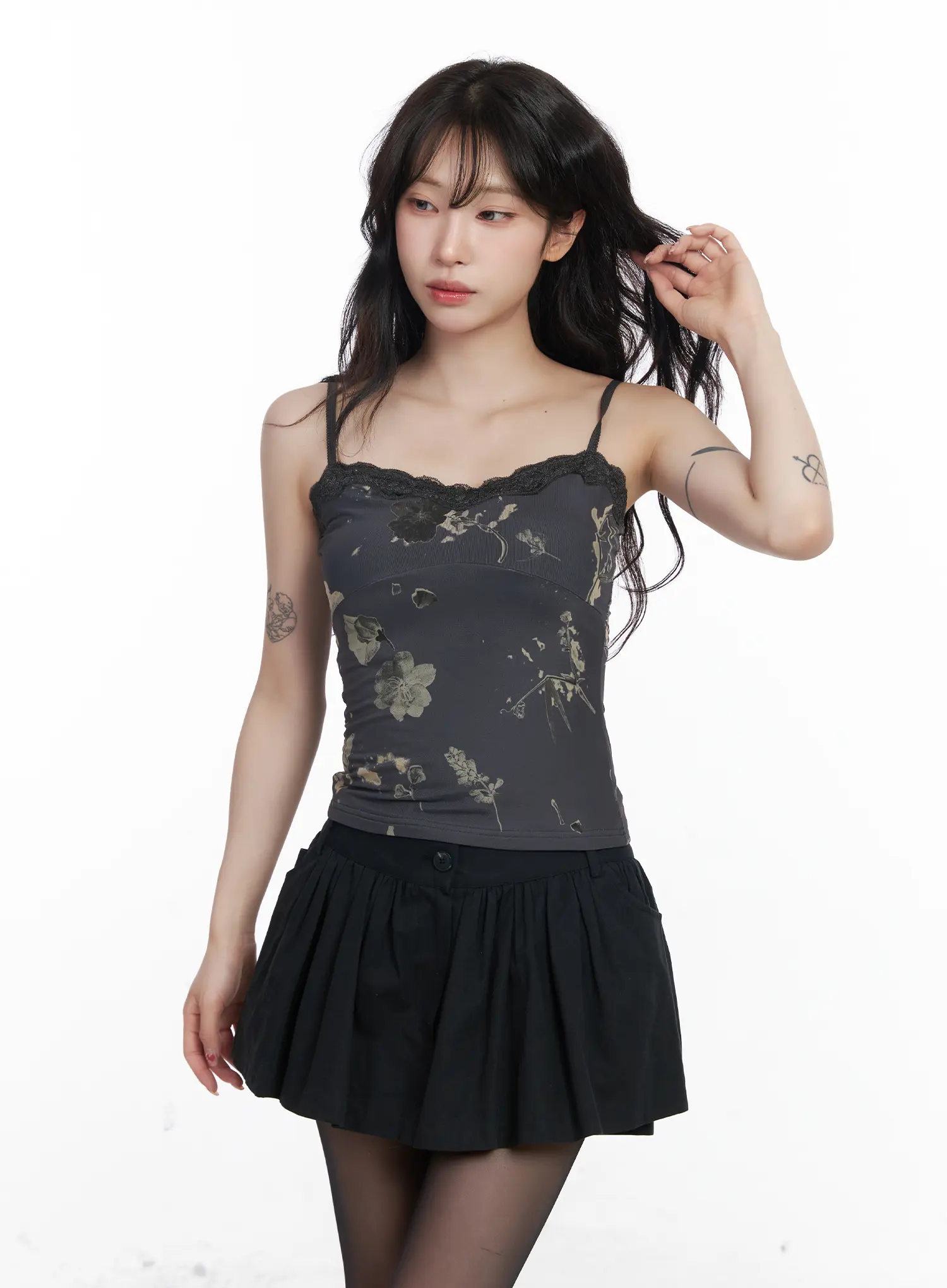Floral Lace Sleeveless Top CJ526 - Image 12