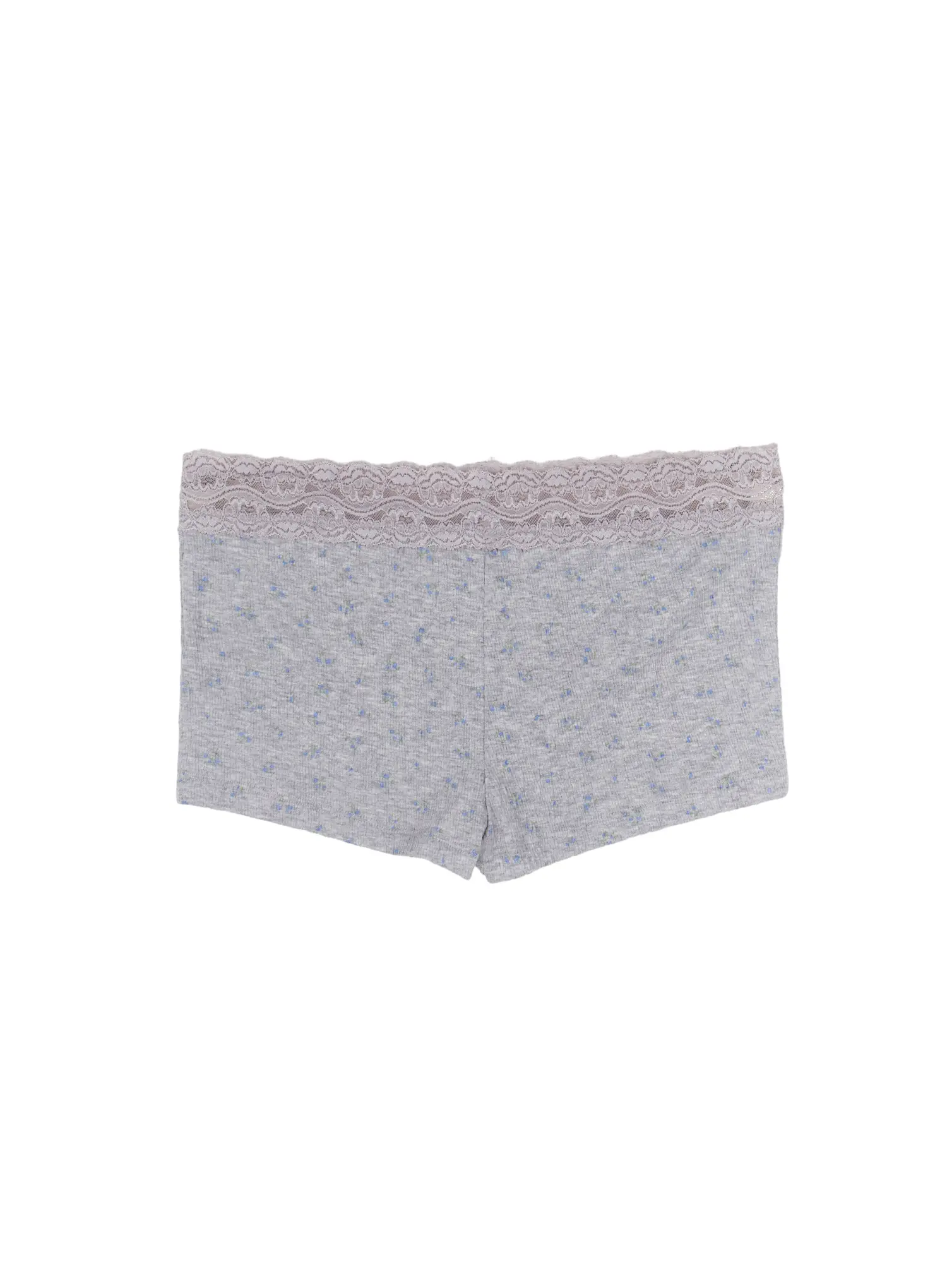 Floral Lace Trim Micro Shorts CA520 - Image 12