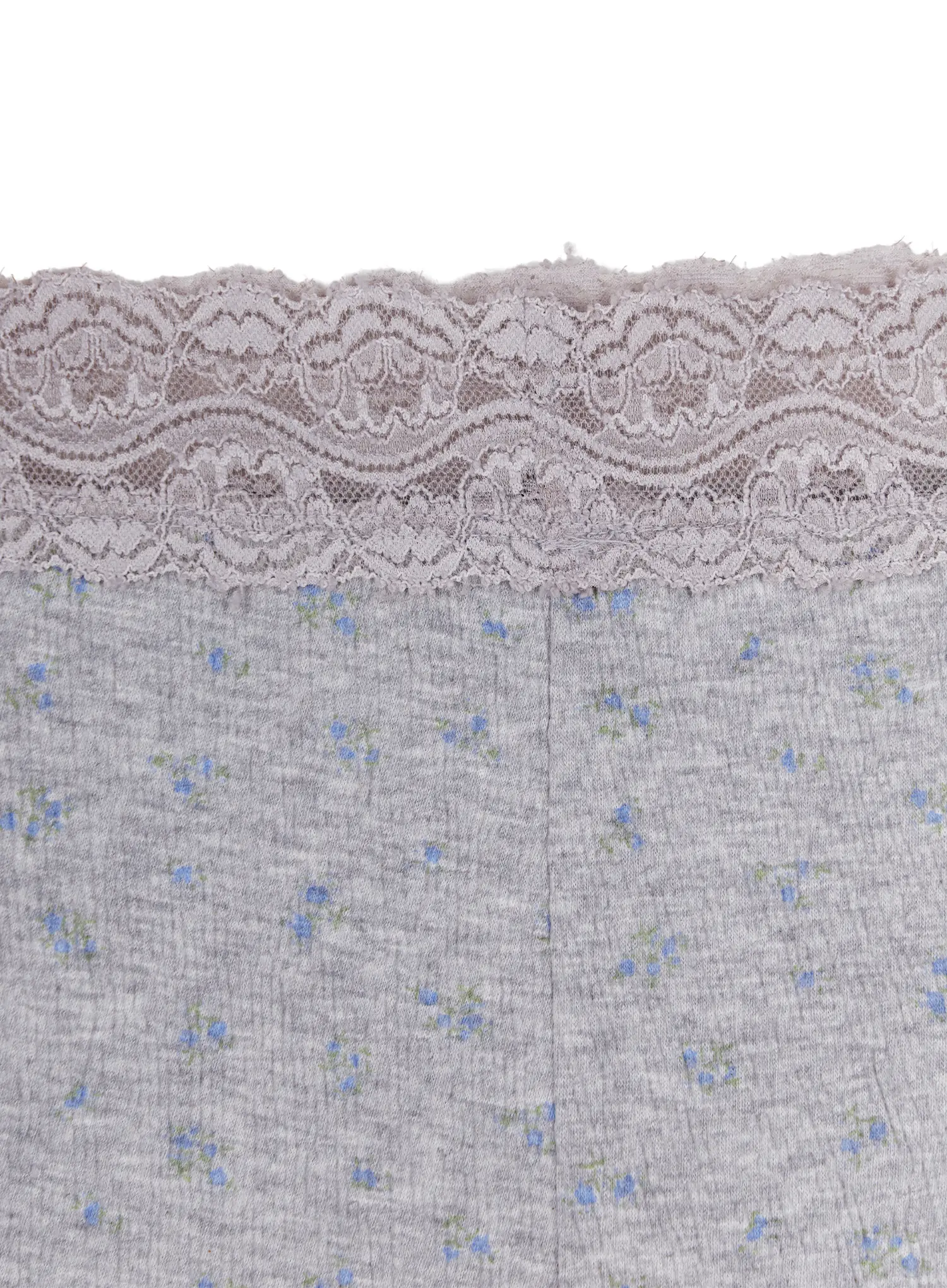 Floral Lace Trim Micro Shorts CA520 - Image 13