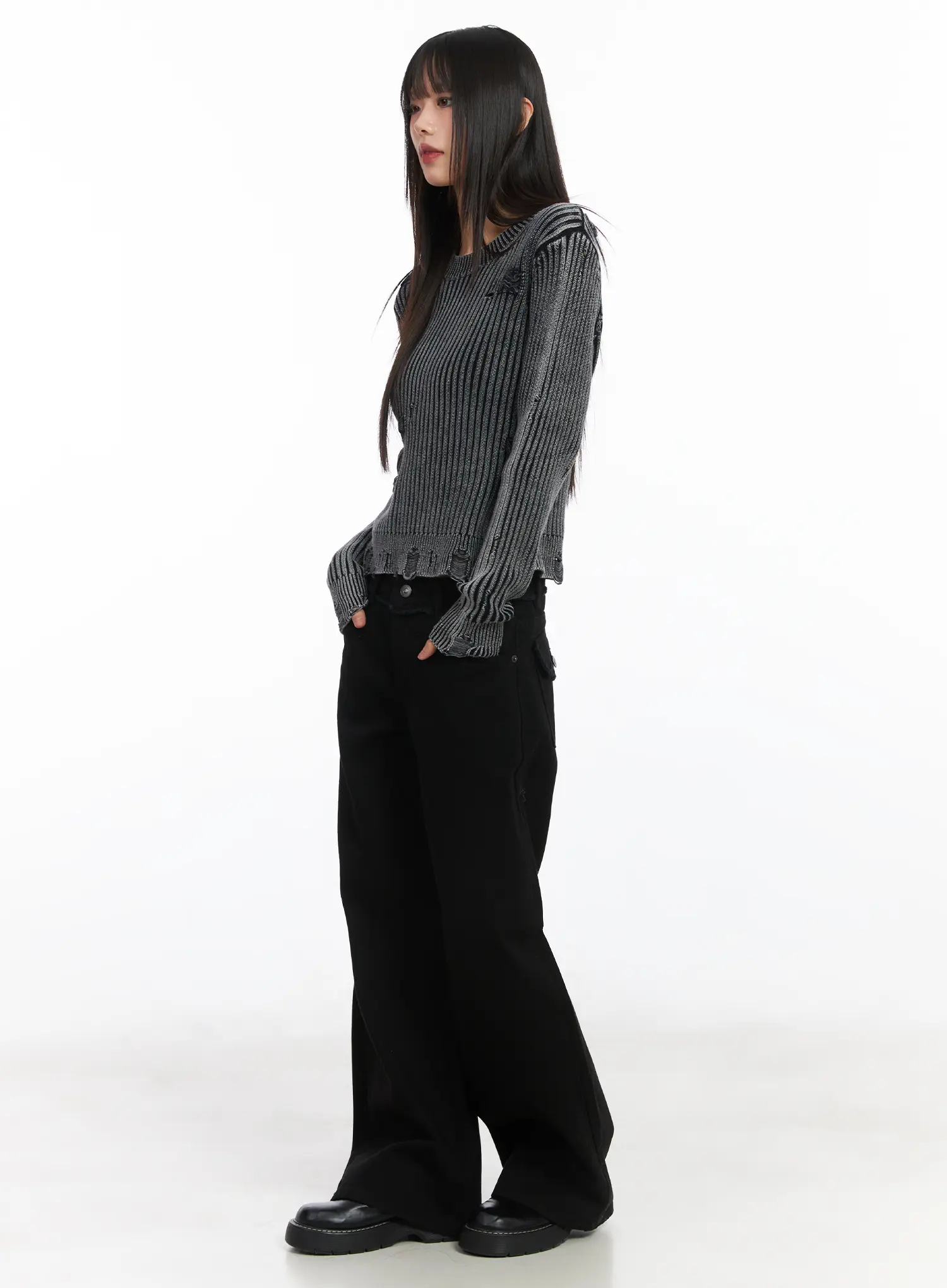 Floral Pocket Wide Leg Pants CD522 - Image 4