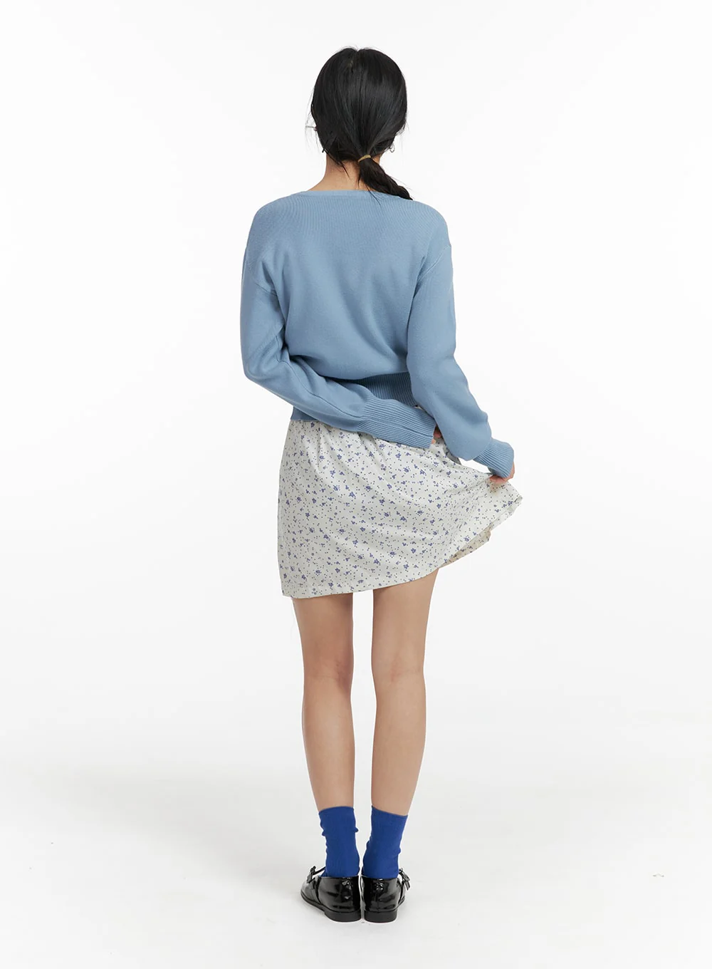 Floral Print Mini Skirt OF422 - Image 5