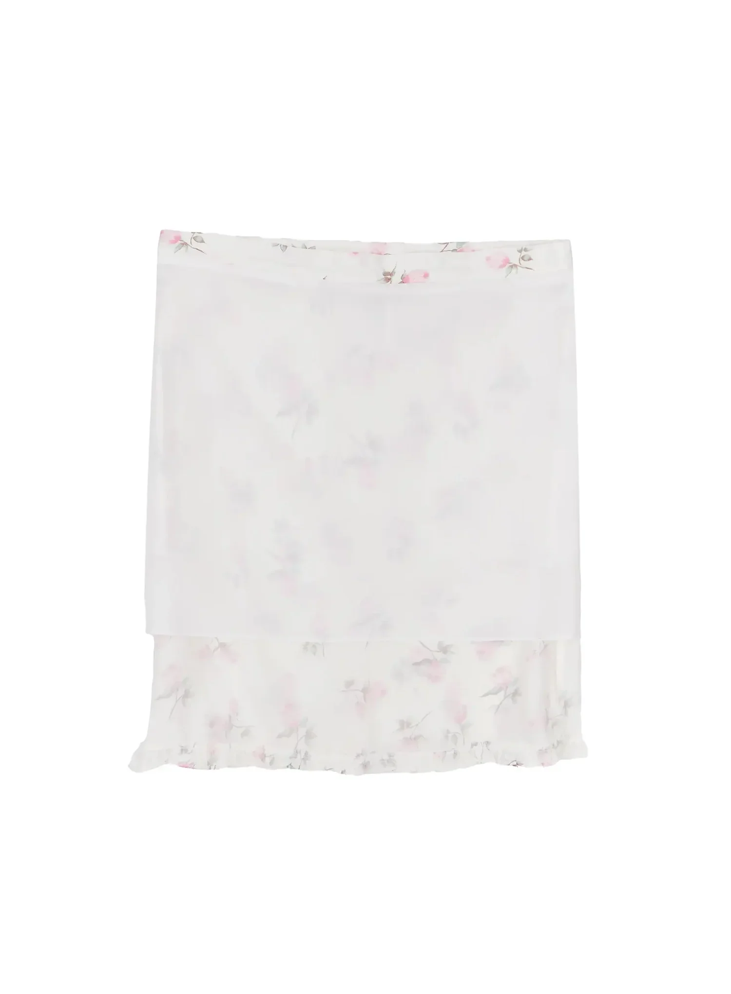 Floral Print Ruffle Hem Midi Skirt IY515 - Image 17