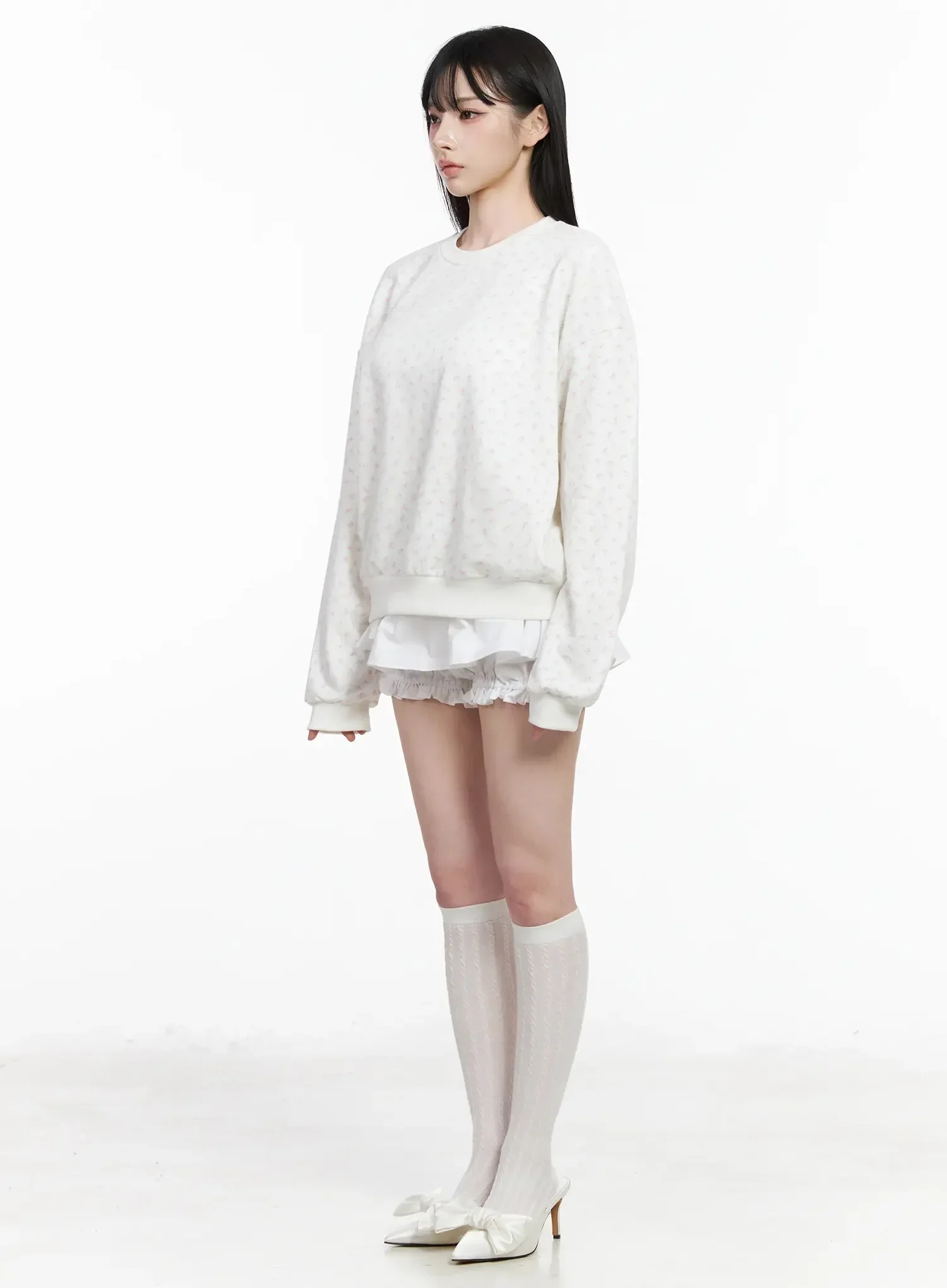Floral Print Sweatshirt IY511 - Image 10