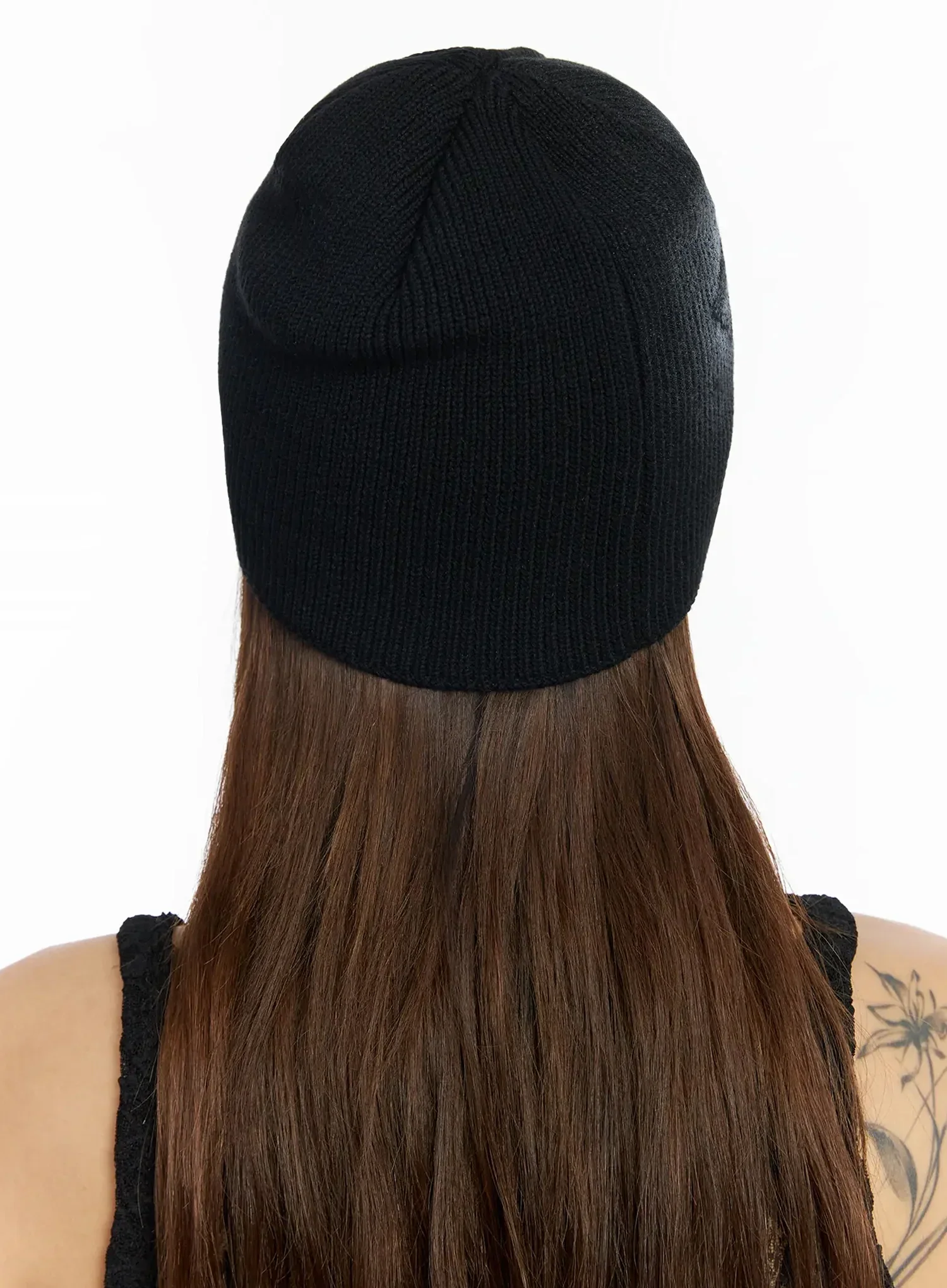 Floral Stencil Beanie IY501 - Image 9