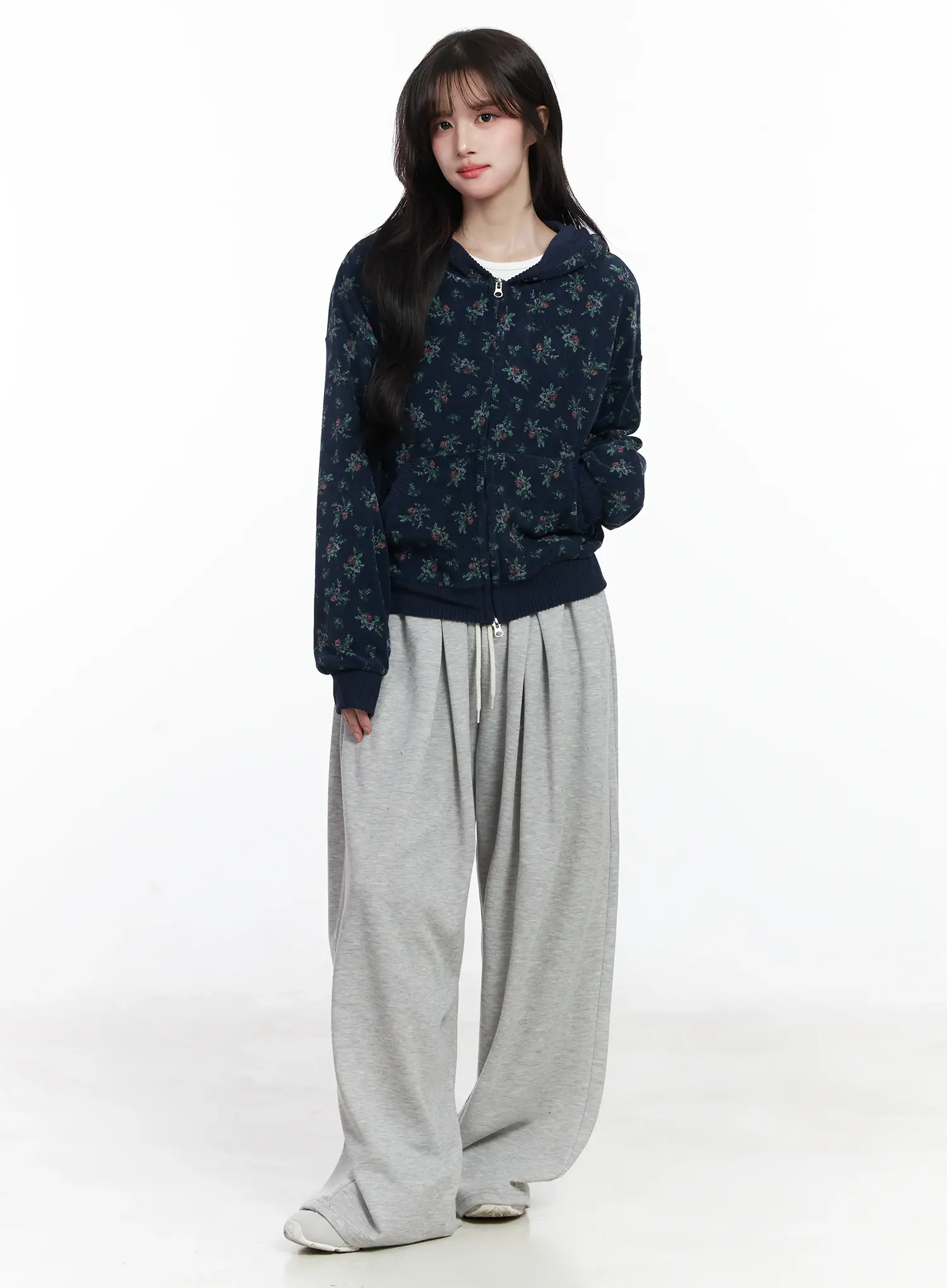 Floral Two-Way Hoodie IJ529 - Image 4