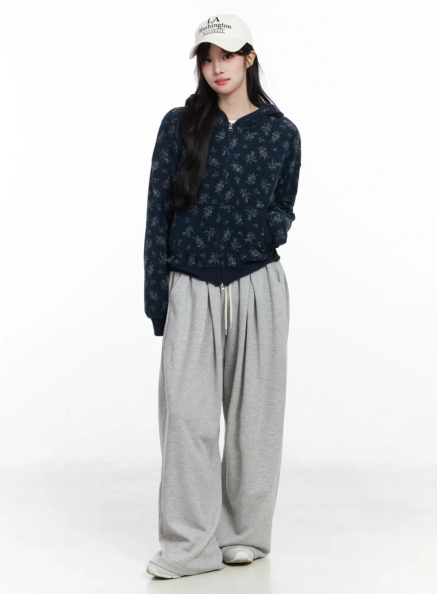 Floral Two-Way Hoodie IJ529 - Image 9