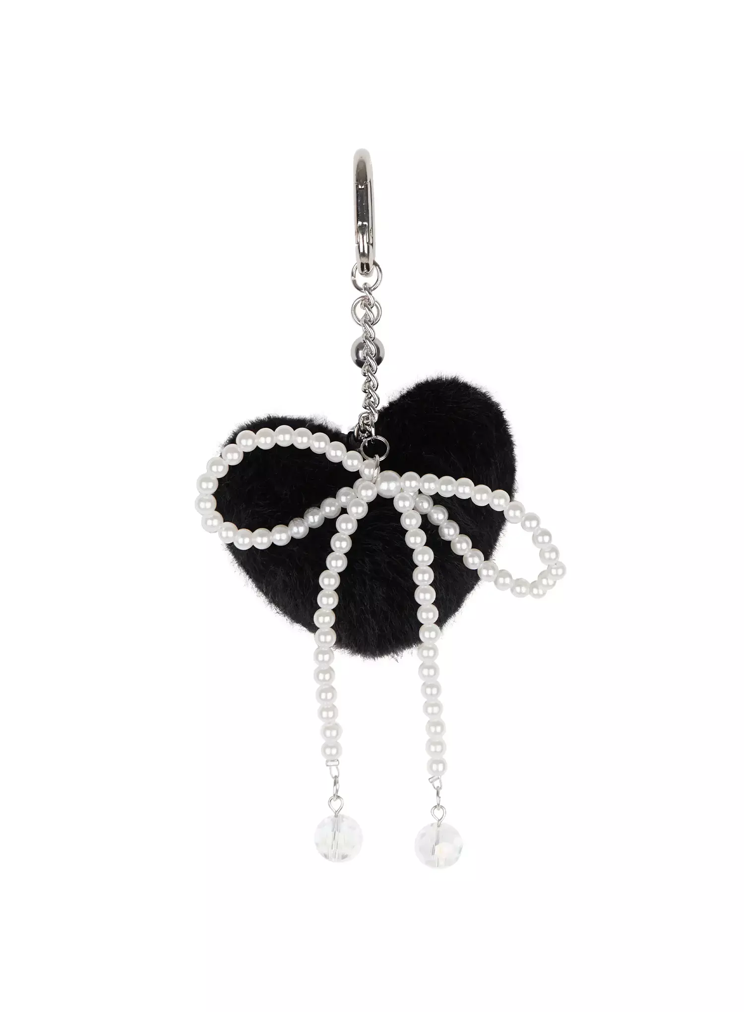 Fluffy Heart Ribbon Charm Keychain IO517 - Image 10