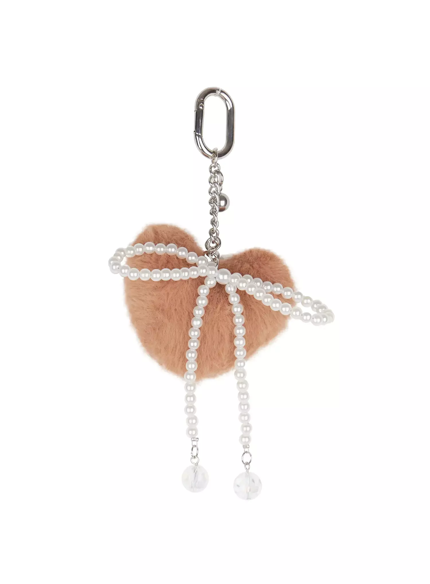 Fluffy Heart Ribbon Charm Keychain IO517 - Image 9