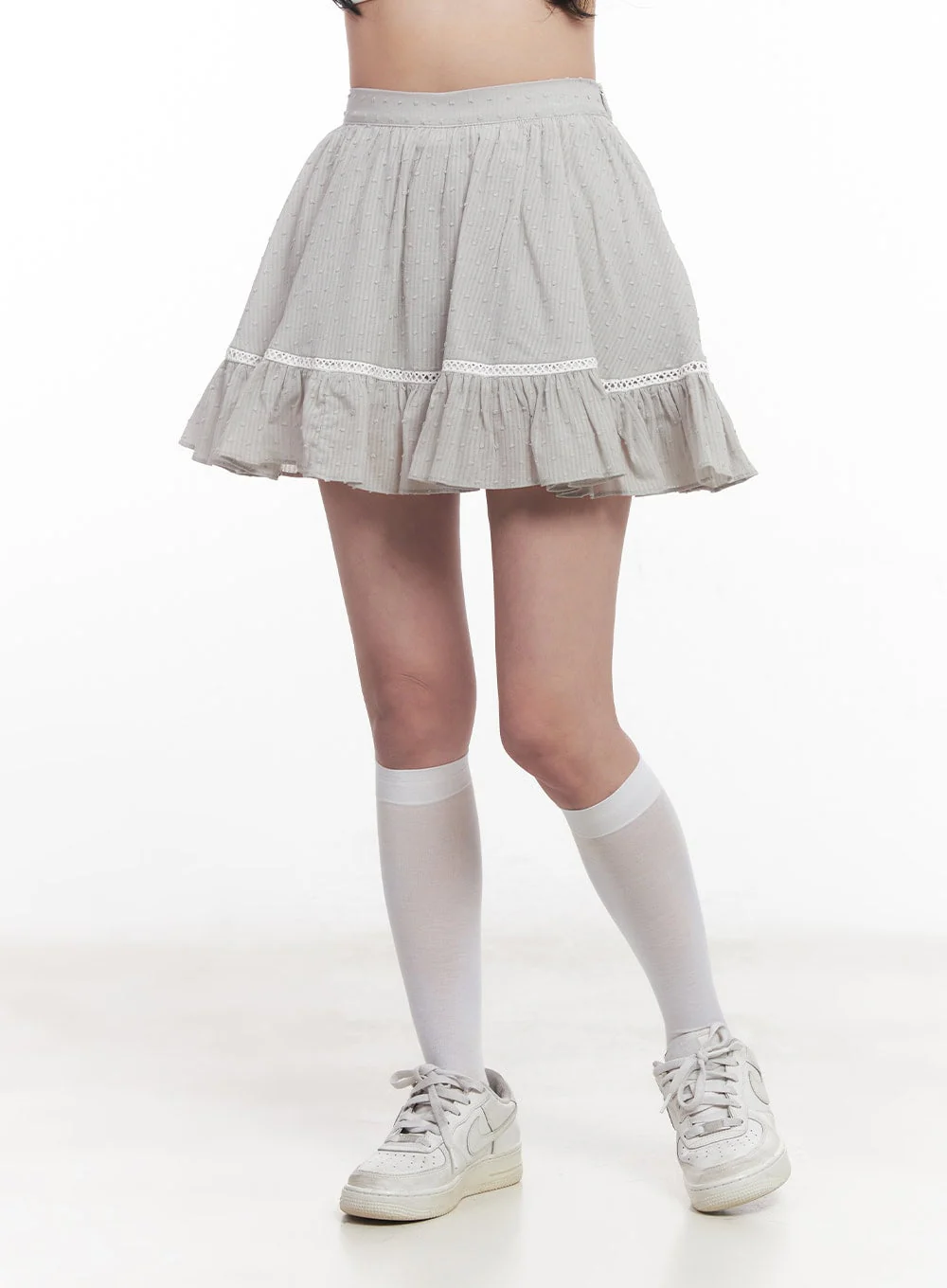 Frill Lace Flare Mini Skirt CY526 - Image 9