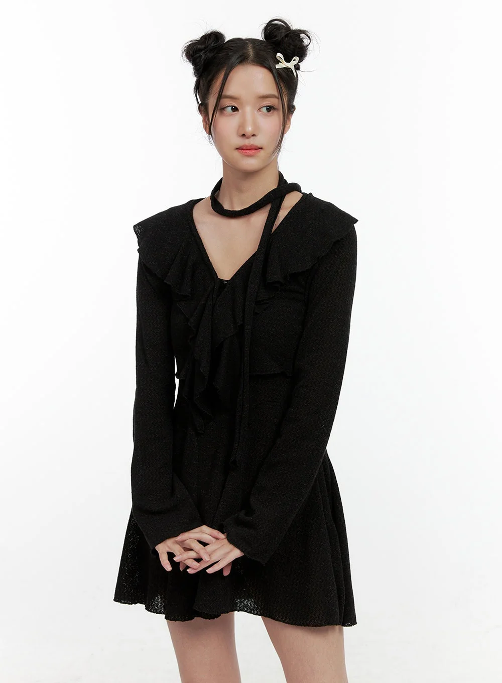 Frill Mini Dress Set ON404 - Image 6