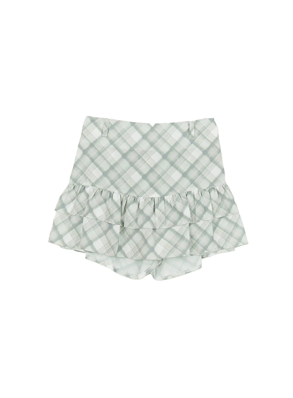 Frill Plaid Print Mini Skirt CY521 - Image 10
