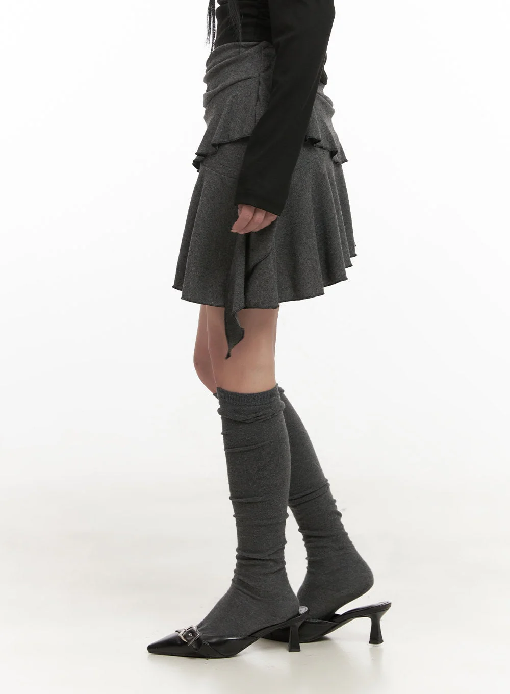 Frill Shirring Mini Skirt CD410 - Image 5