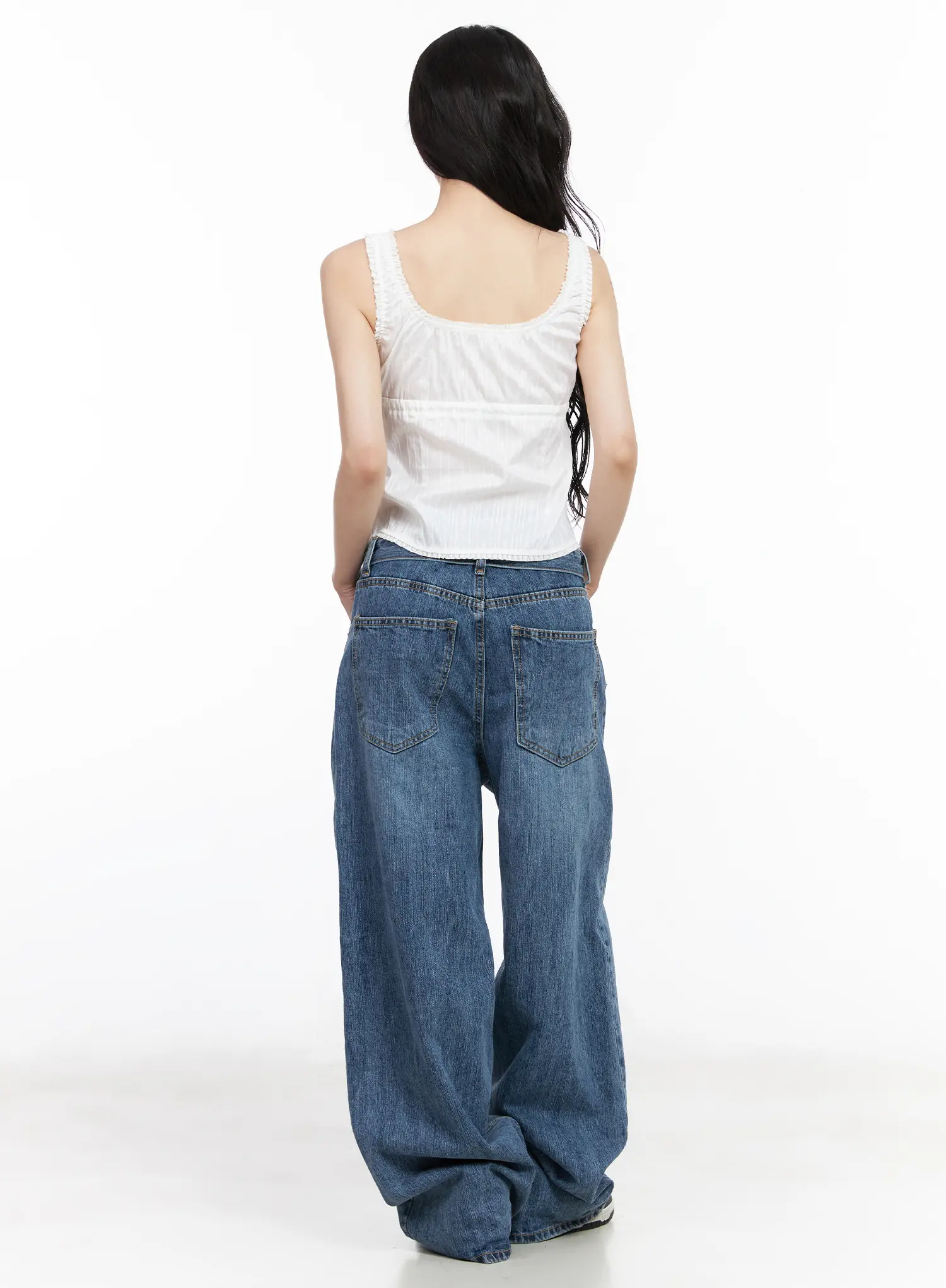 Frill String Crop Tank Top CM519 - Image 5