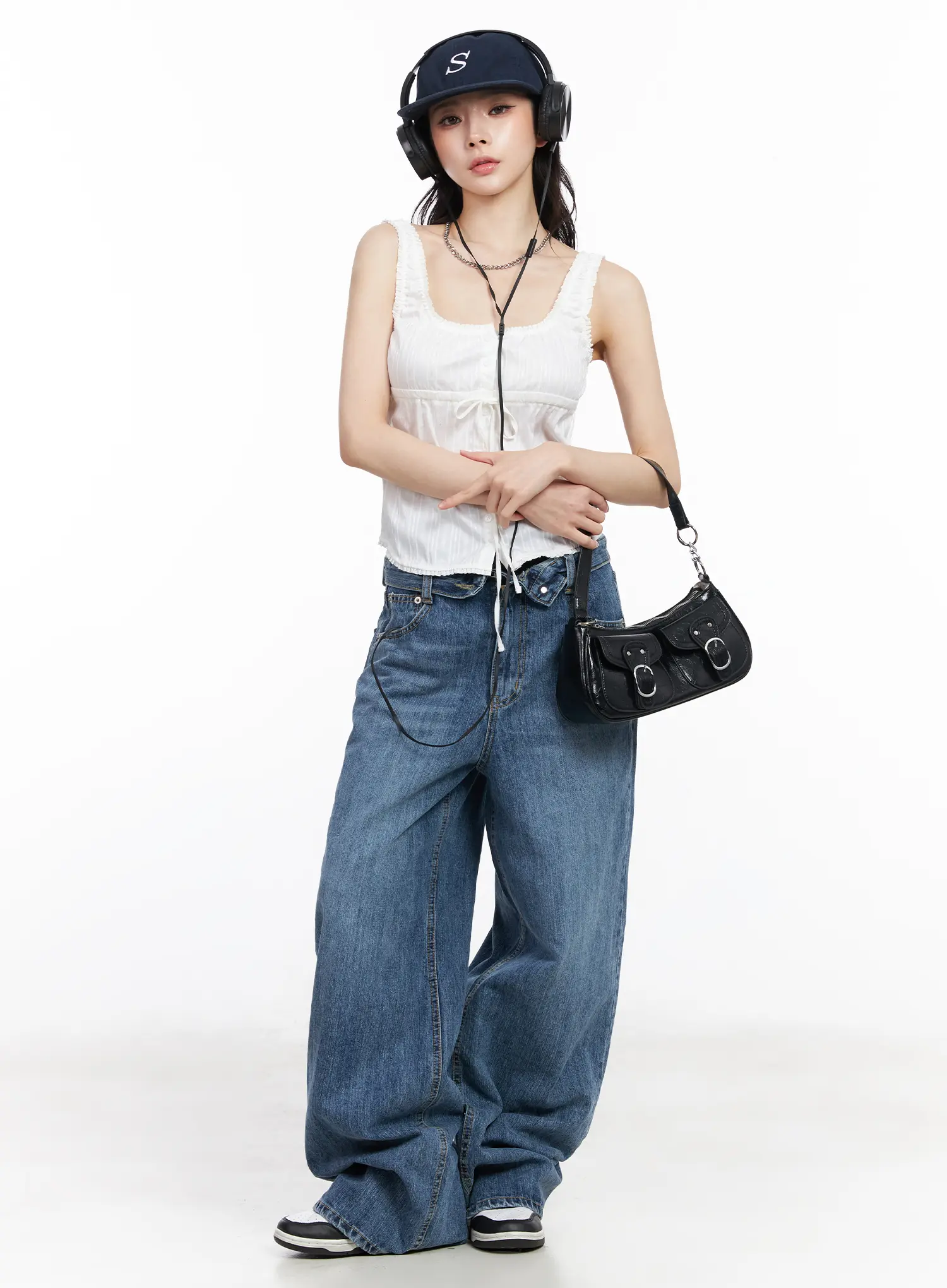 Frill String Crop Tank Top CM519 - Image 7