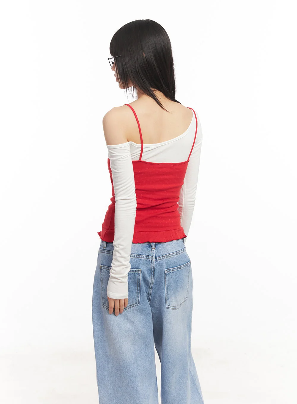 Frill-Trim Cami Top CA523 - Image 4