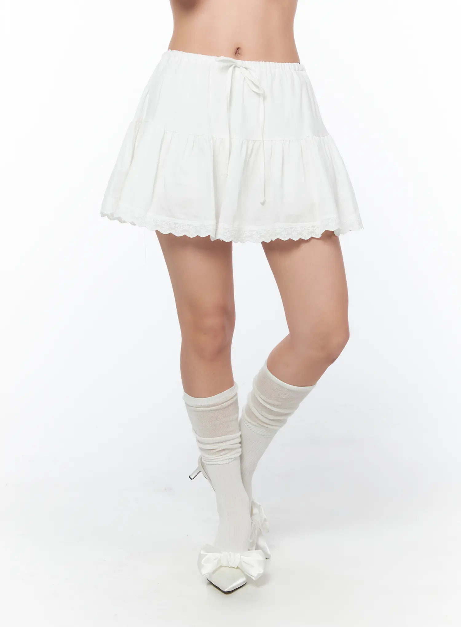 Frill-Trim Mini Skirt CY512 - Image 9