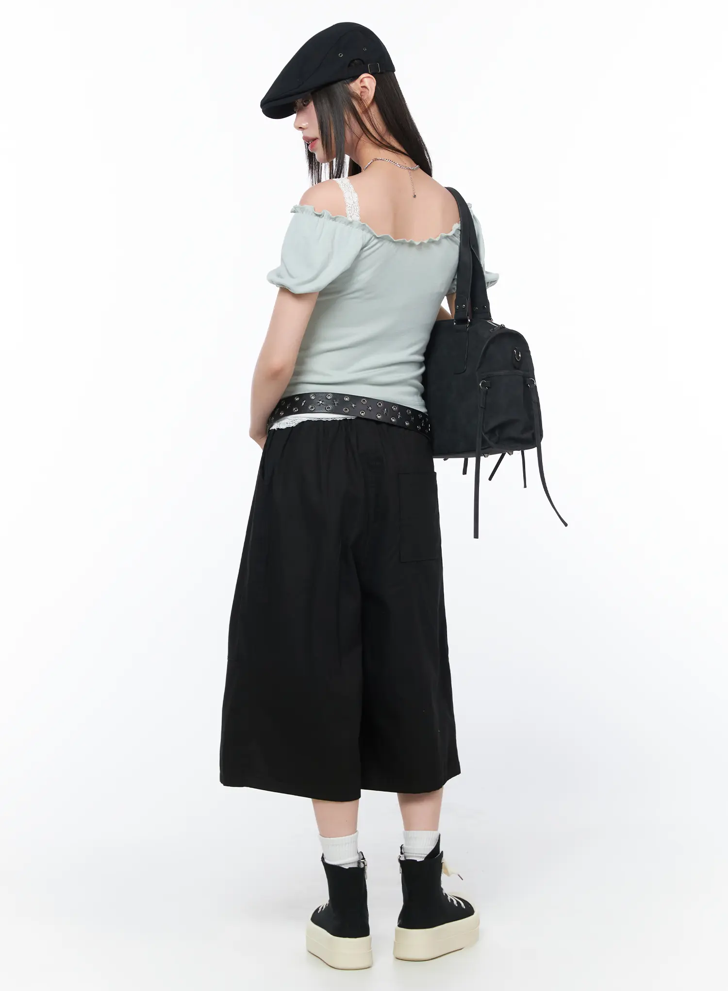 Frill Trim Puff Sleeve Blouse CA528 - Image 11