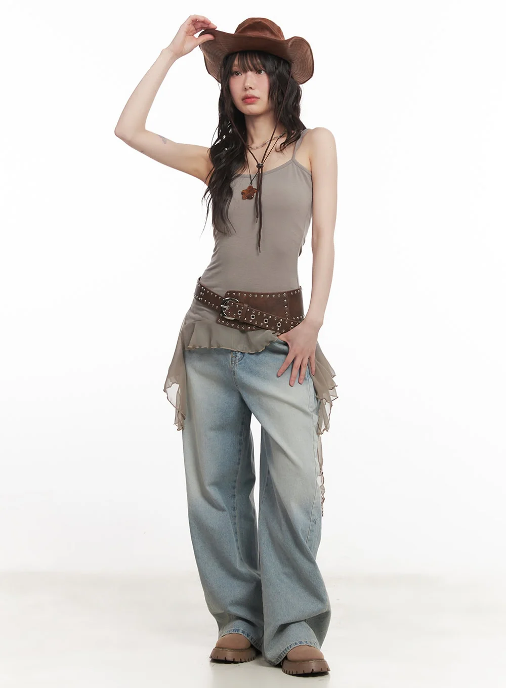 Frilly Flared Cami Top CM520 - Image 2