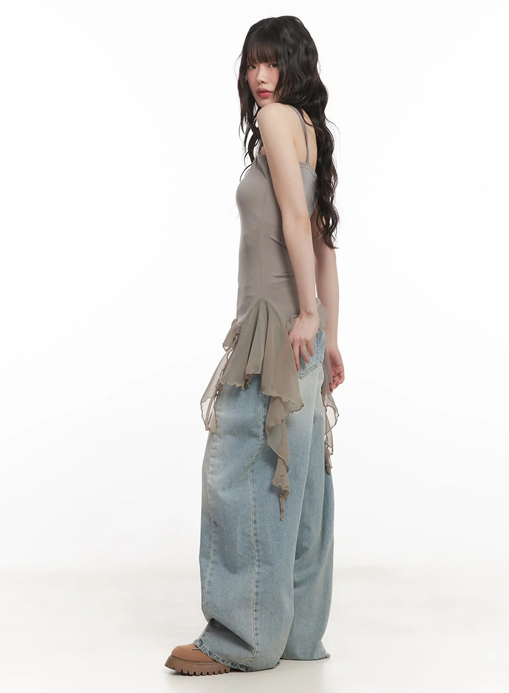 Frilly Flared Cami Top CM520 - Image 6