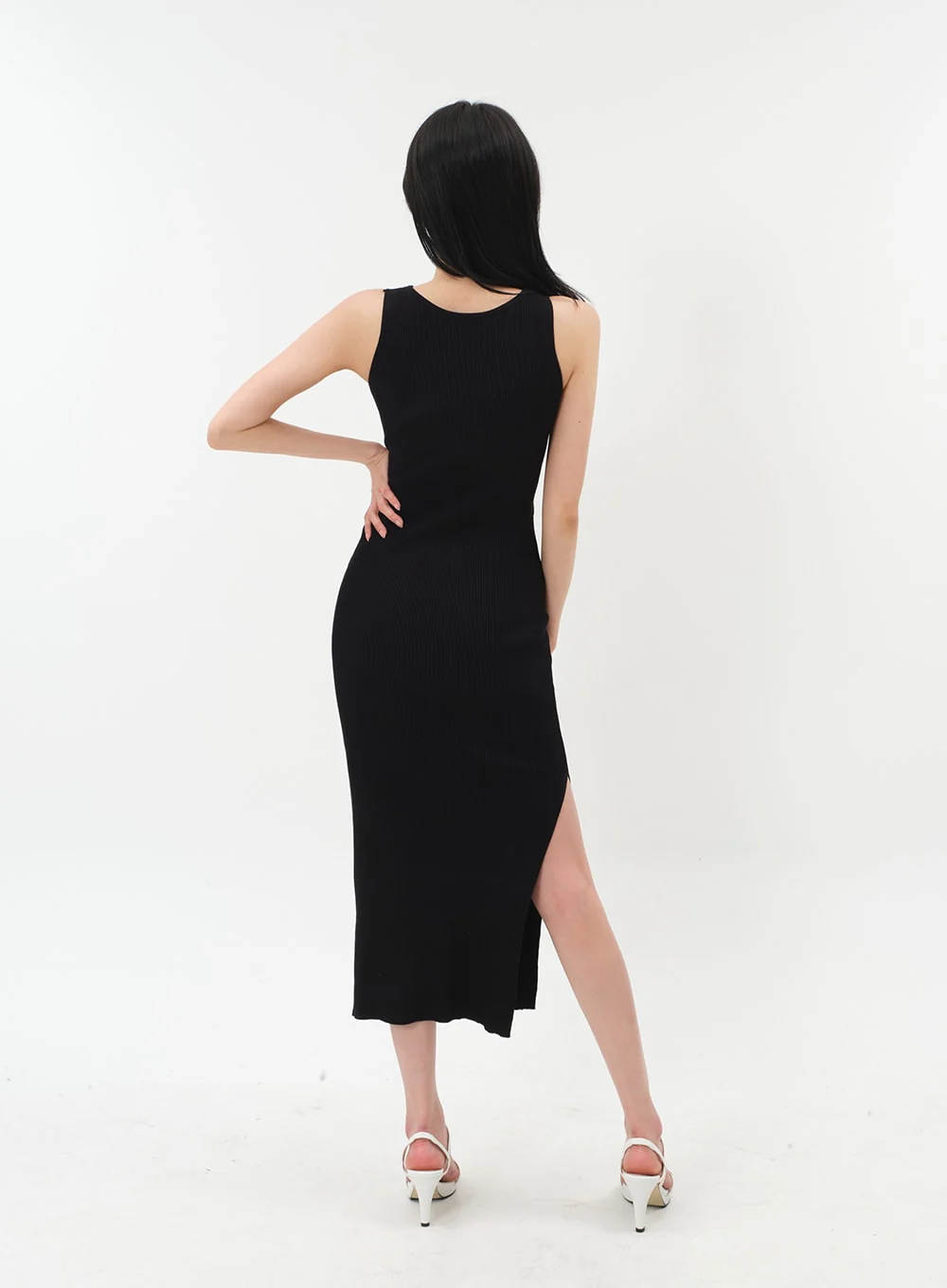 Front Cut Out Maxi Sleeveless Dress IM5 - Image 14