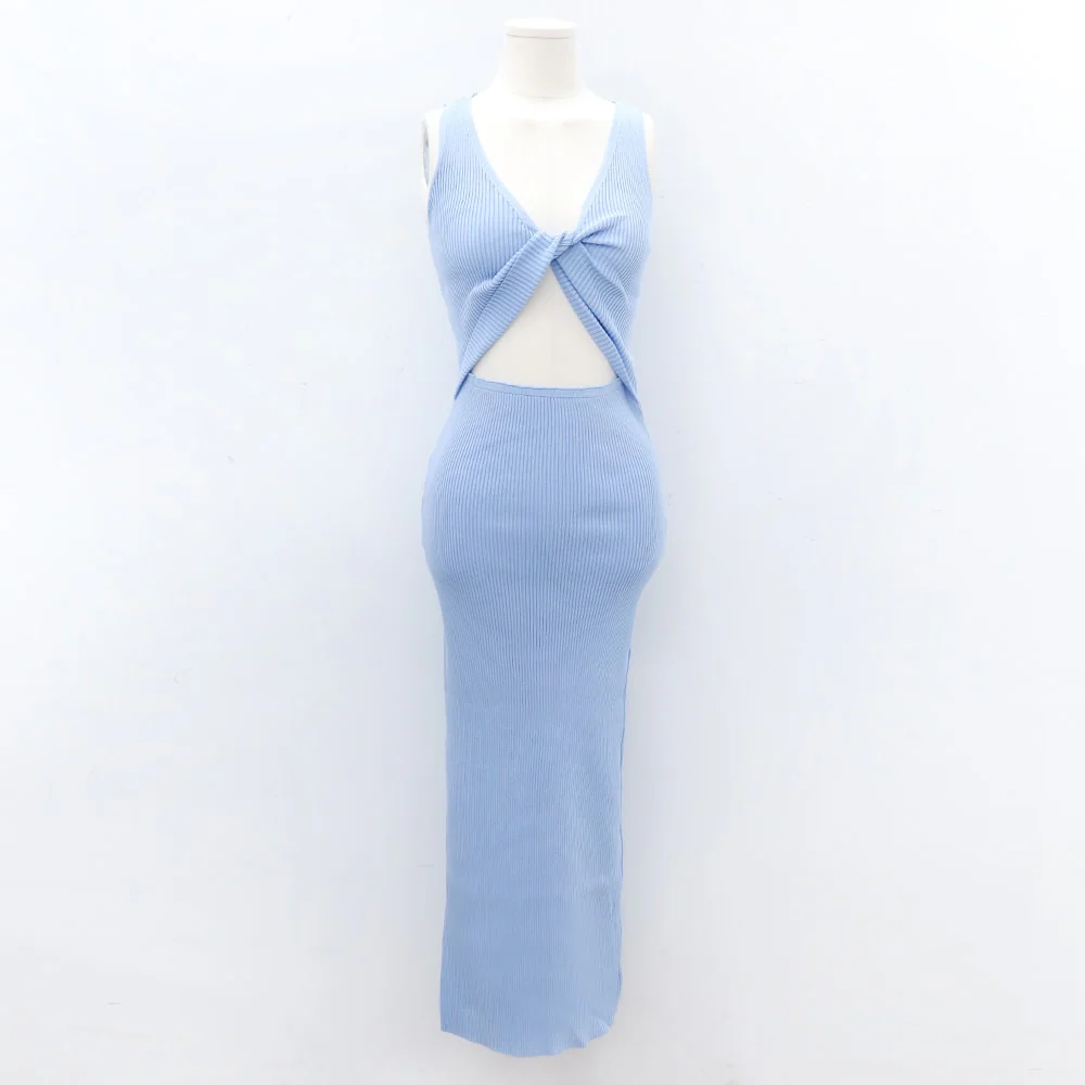 Front Cut Out Maxi Sleeveless Dress IM5 - Image 24