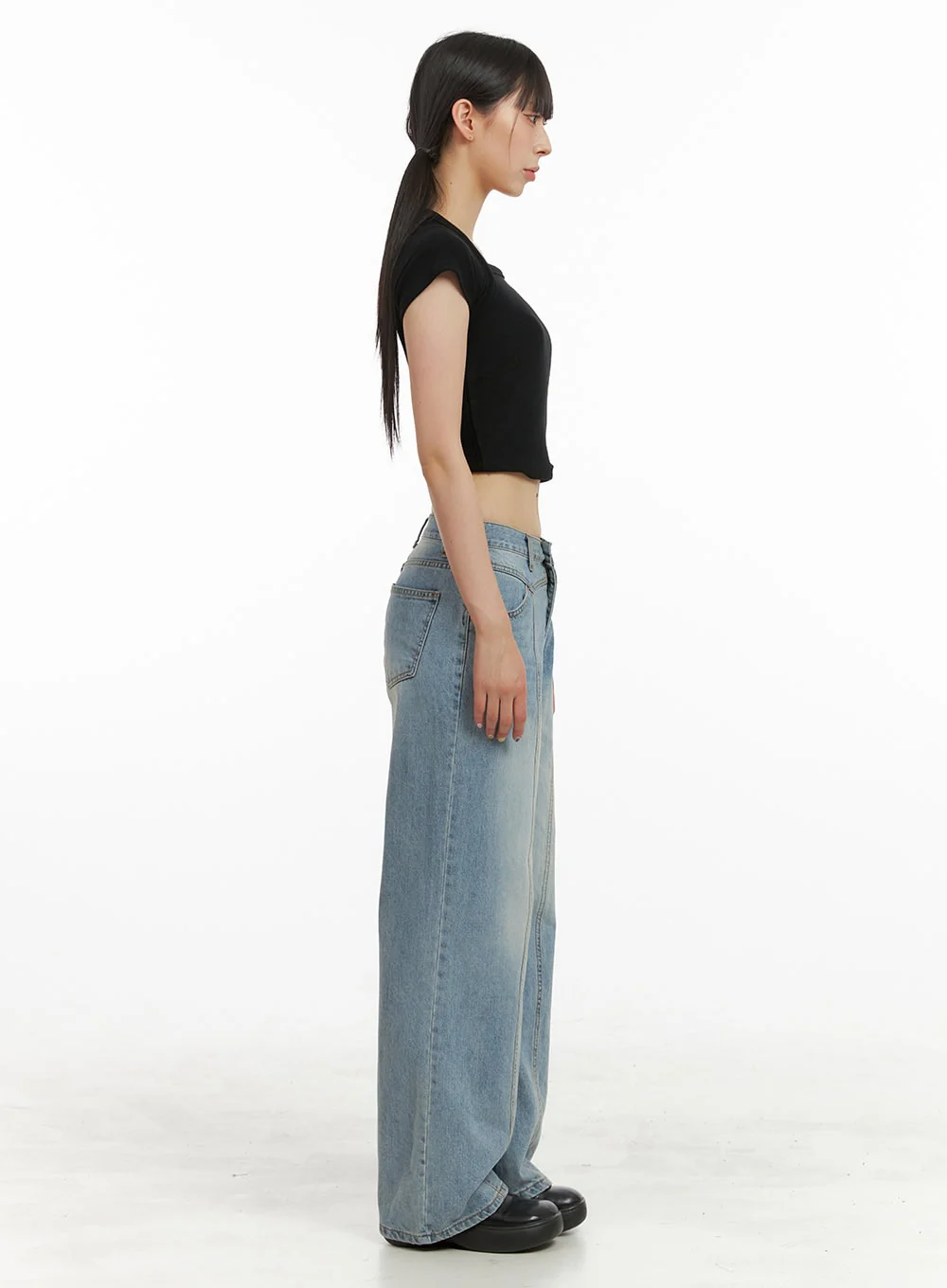 Front Seam Bootcut Jeans CU424 - Image 5