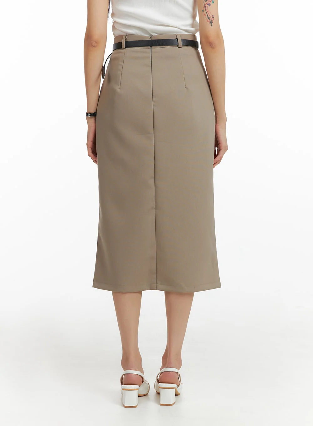 Front Split Maxi Skirt IM414 - Image 6