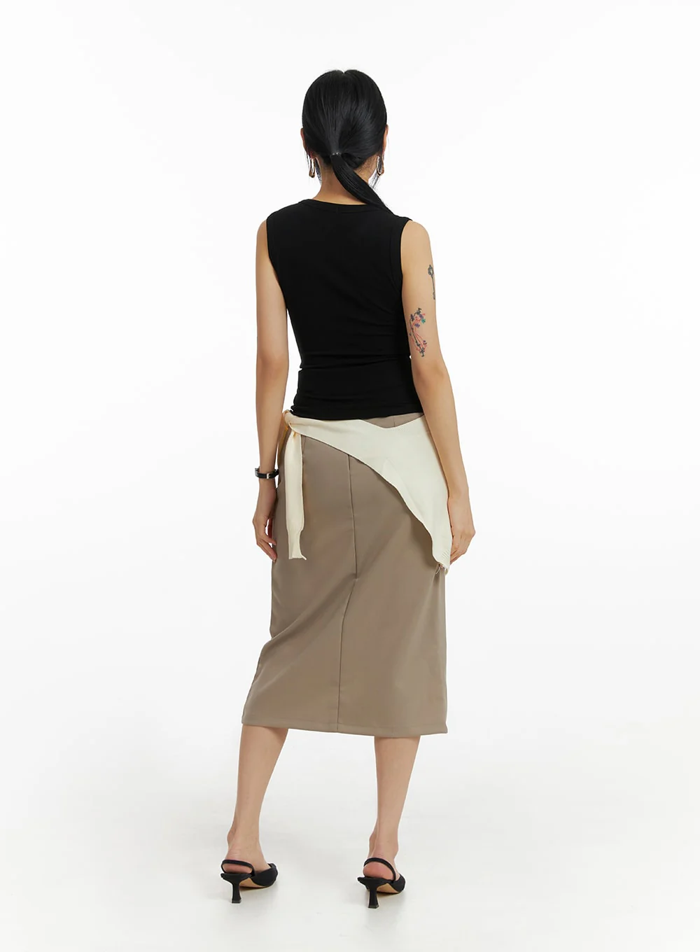 Front Split Maxi Skirt IM414 - Image 8