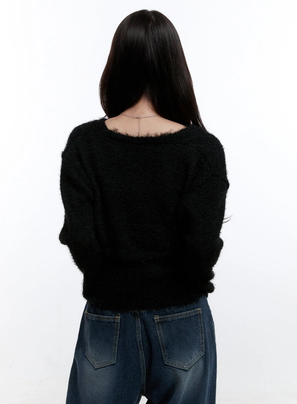 Fuzzy Bolero Cardigan & Tank Set ON418 - Image 8