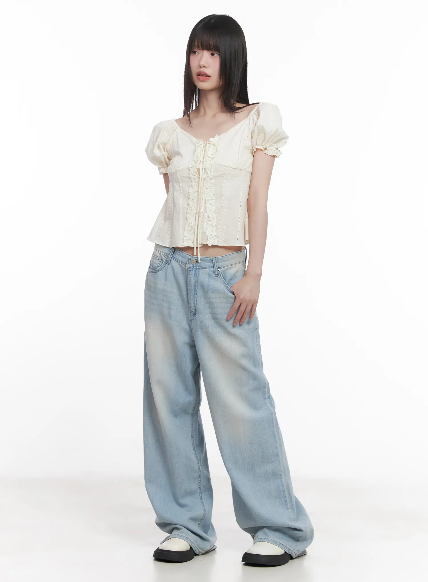 Garam Washed Wide-Leg Jeans CU518 - Image 2