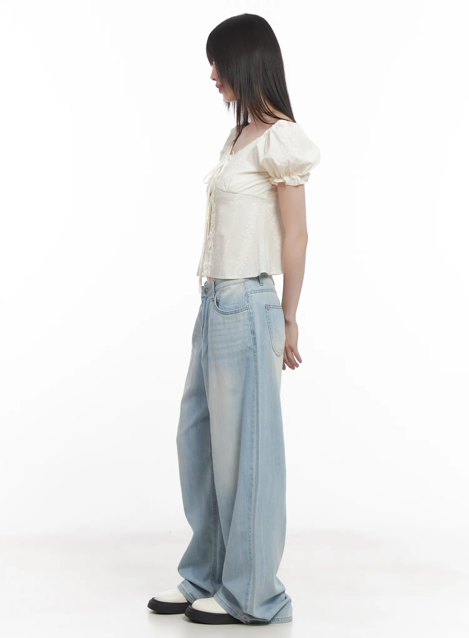 Garam Washed Wide-Leg Jeans CU518 - Image 3