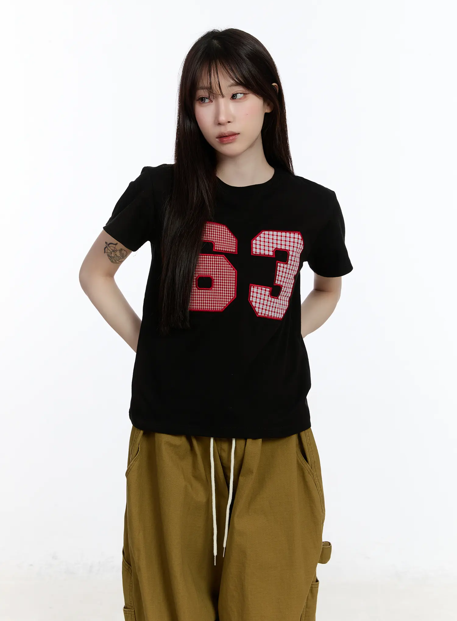 Gingham 63 Graphic Tee CA501 - Image 10