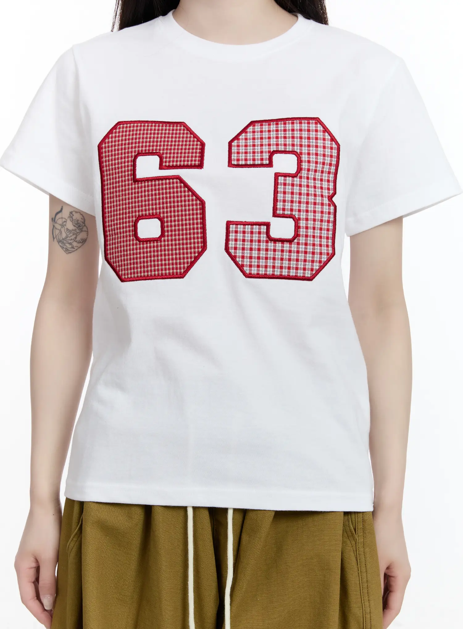 Gingham 63 Graphic Tee CA501 - Image 7