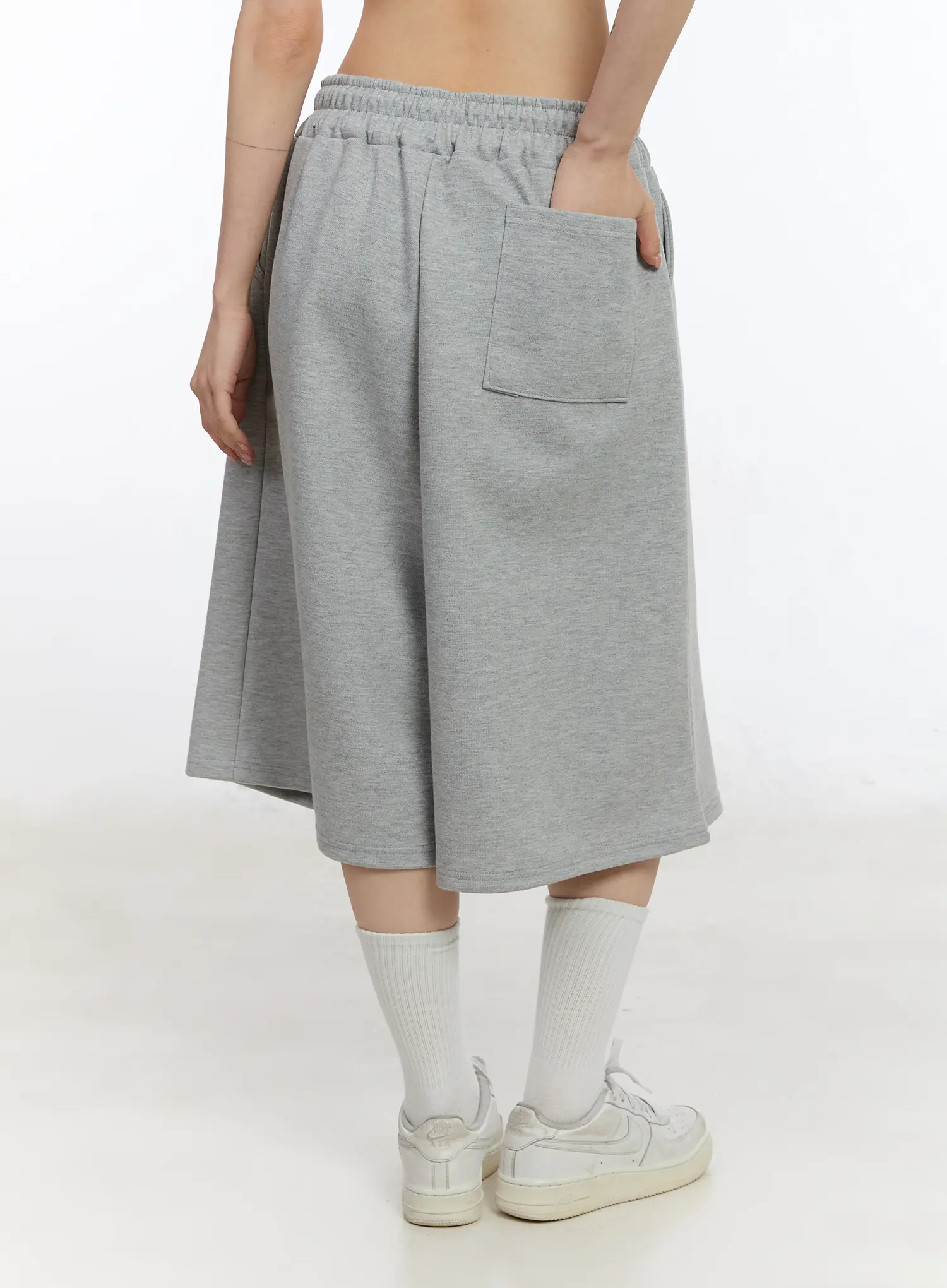 Gothic Lettering Oversized Shorts CA506 - Image 6