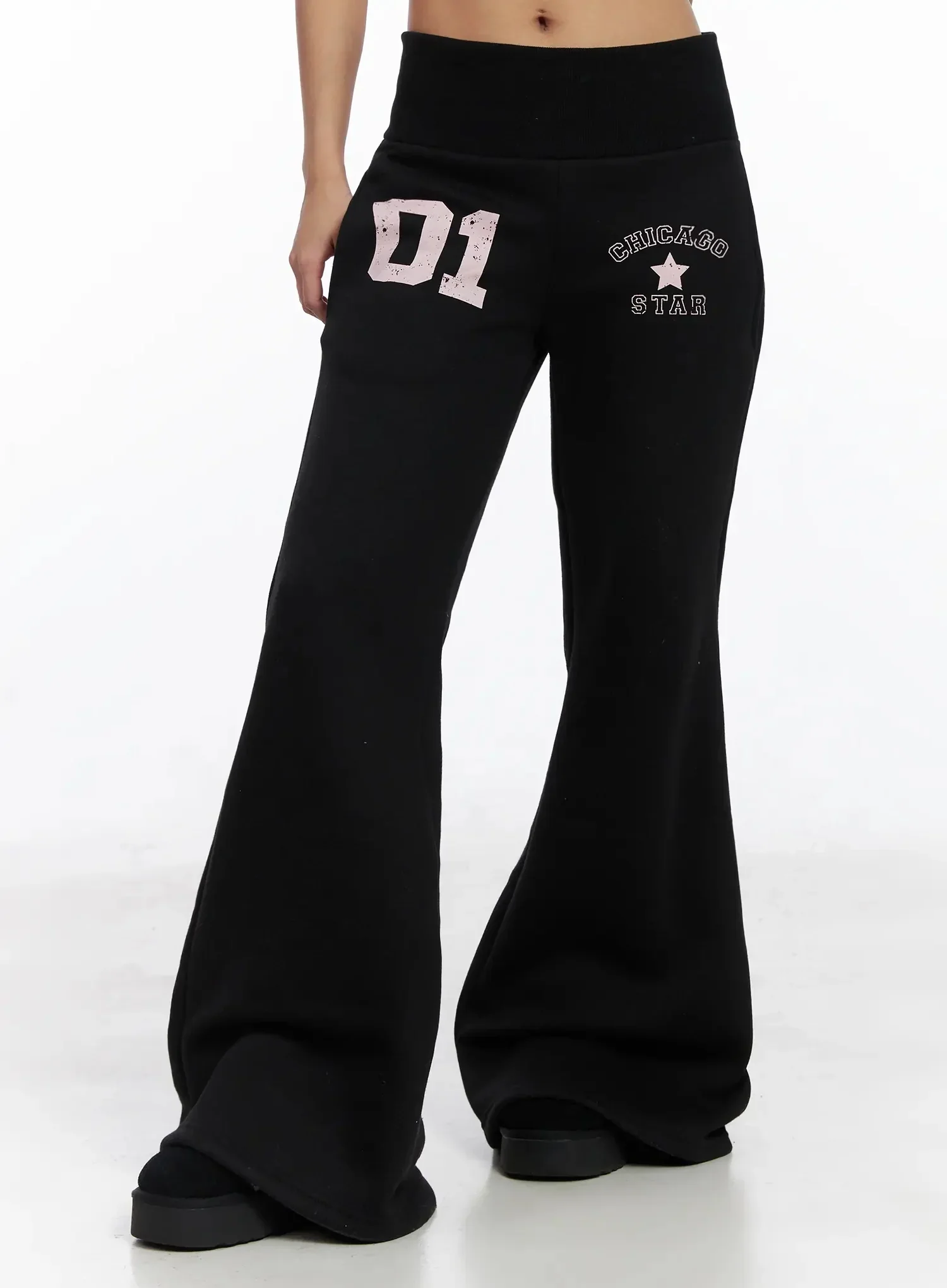 Graphic Bootcut Pants IN528 - Image 5