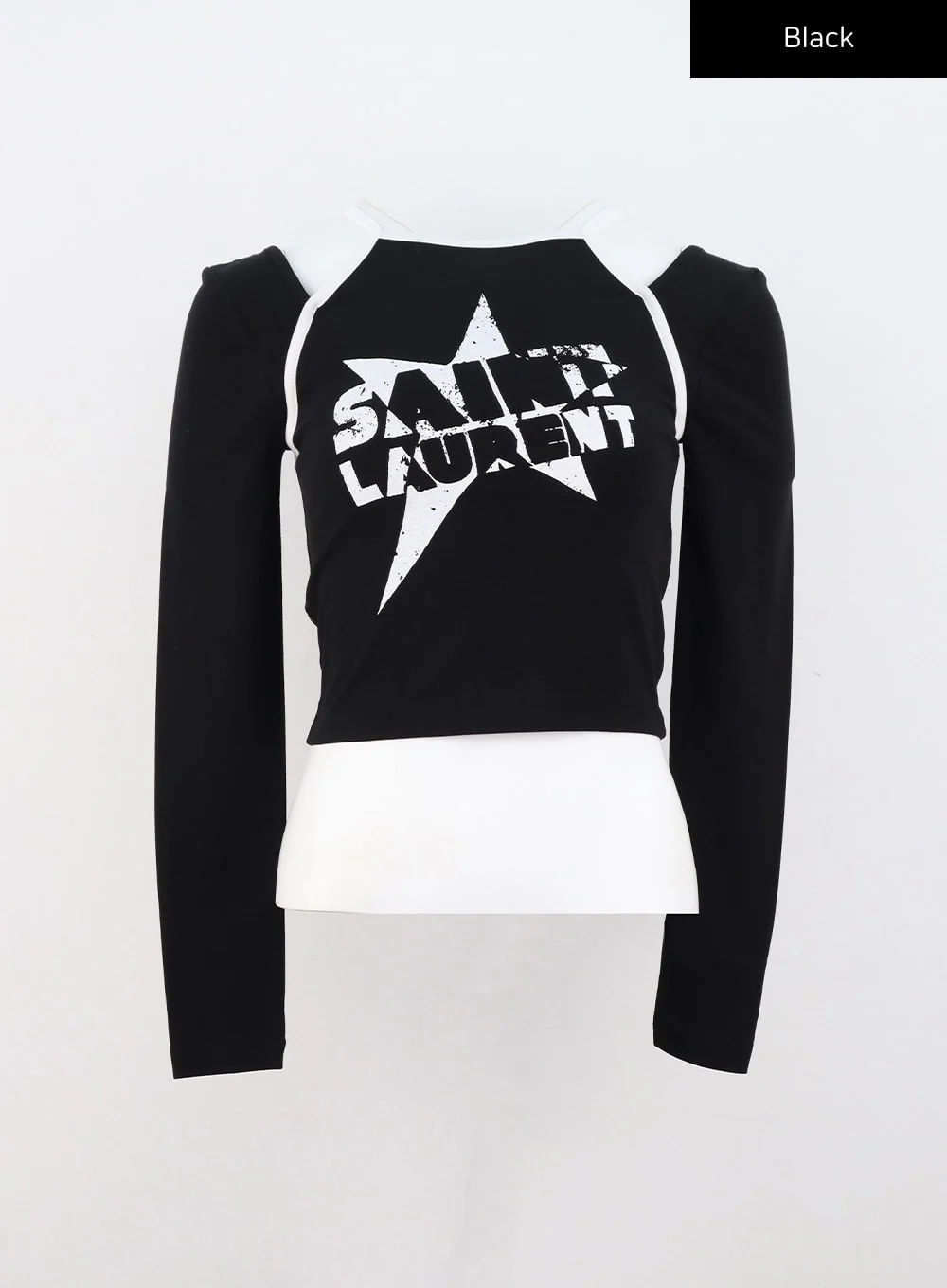 Graphic Cut-Out Crop Top CS314 - Image 14
