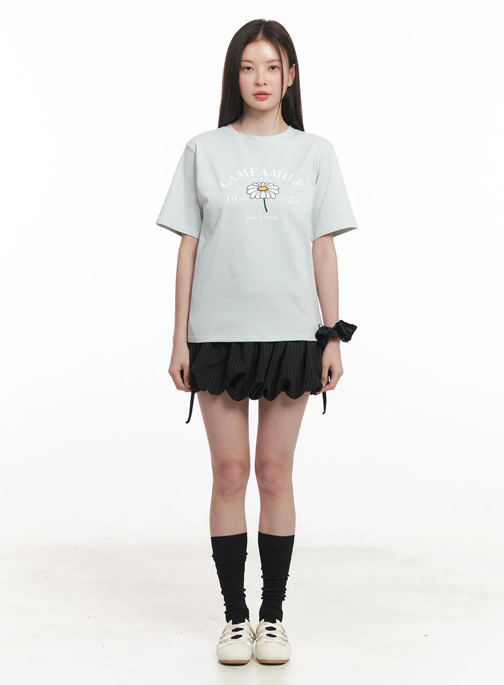 Graphic Flower T-Shirt  IY509 - Image 4