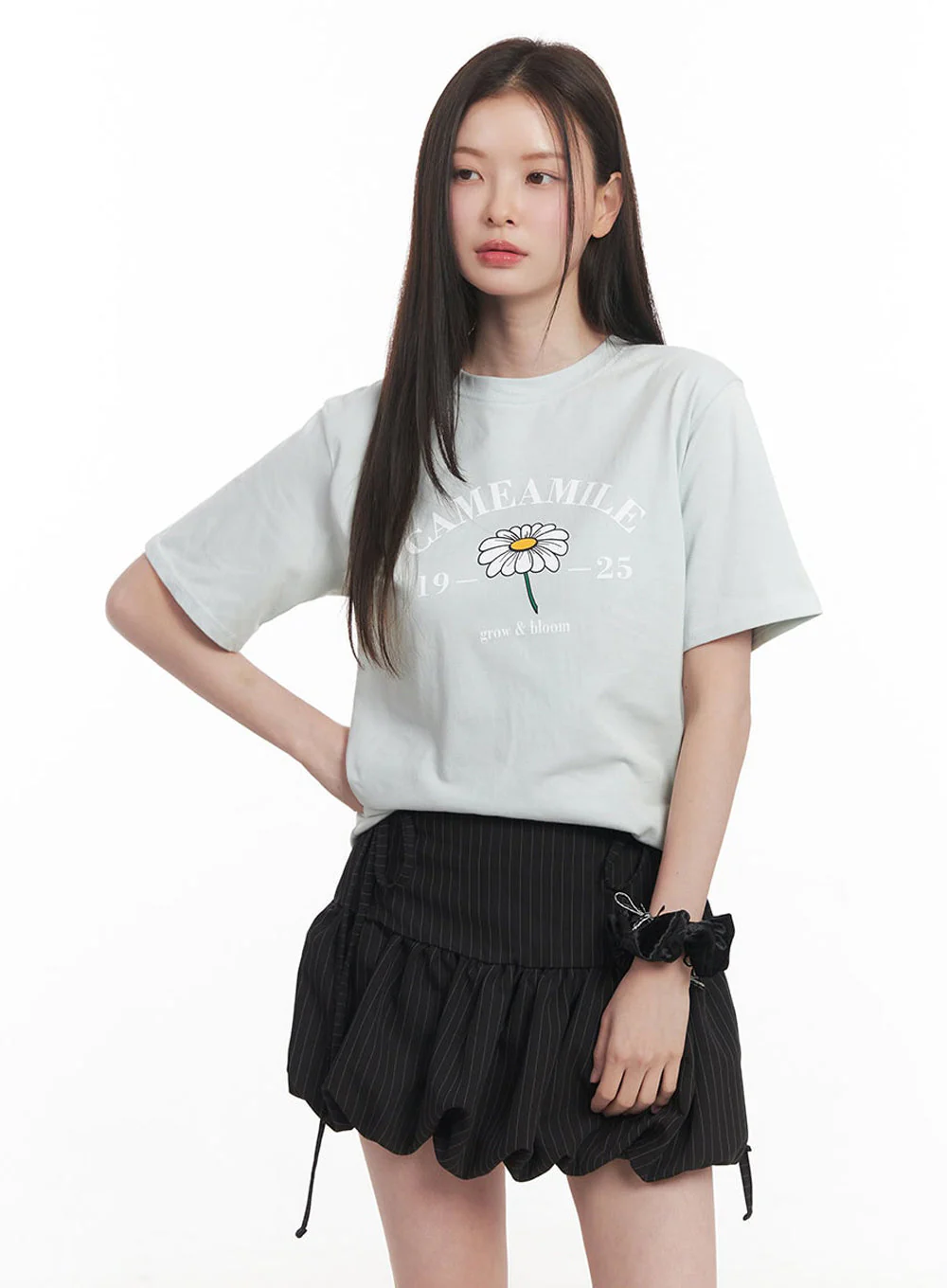 Graphic Flower T-Shirt  IY509 - Image 7