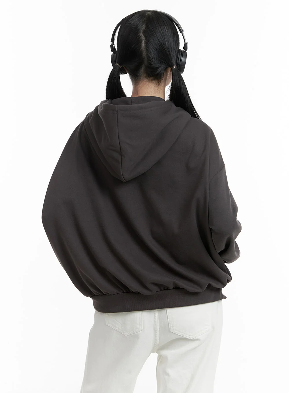 Graphic Lettering Oversized Hoodie Jacket OM426 - Image 5